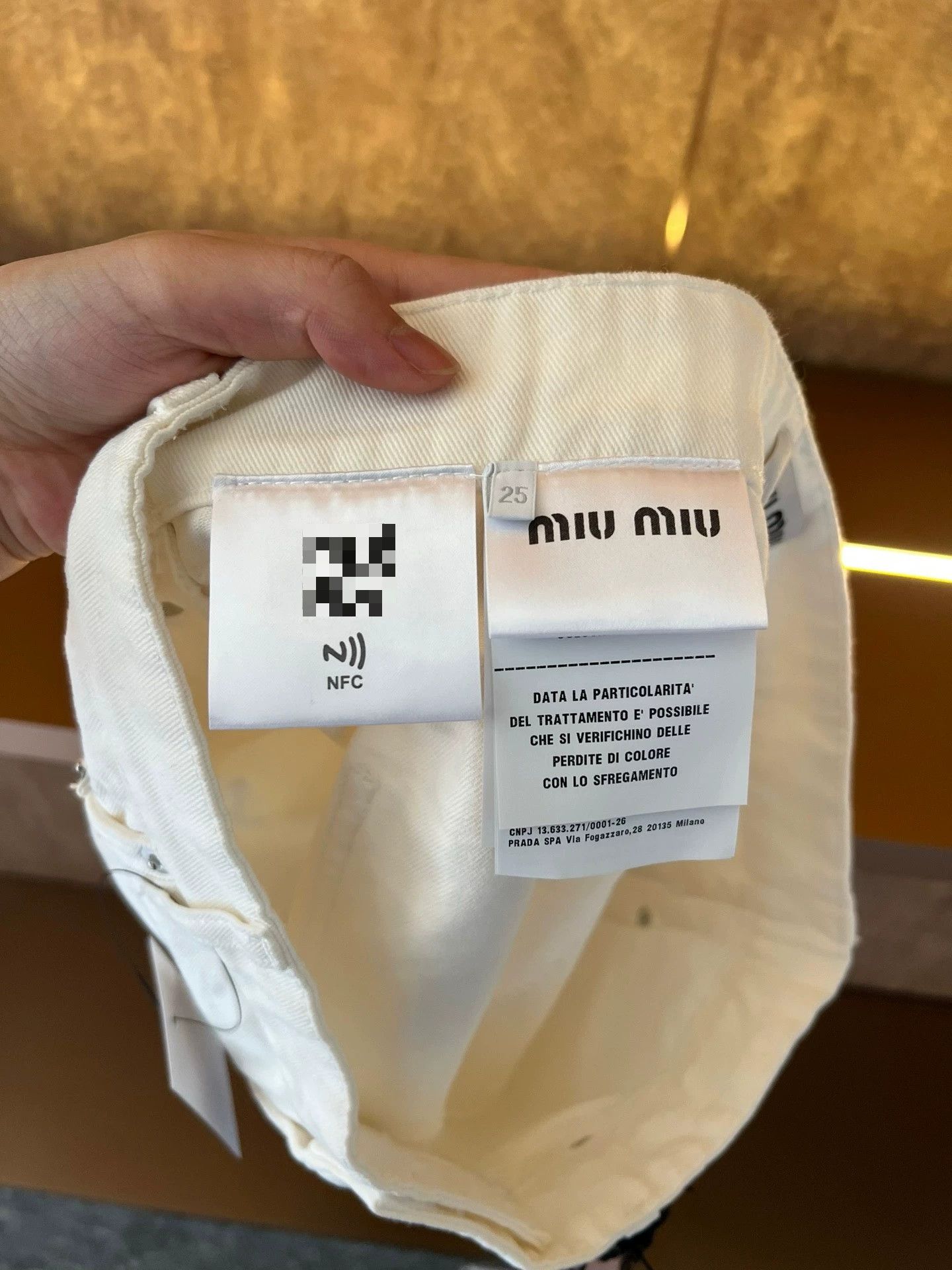 Miu Miu Miumiu Slogan Jeans Size 25" / US 0 / IT 36 - 5 Thumbnail