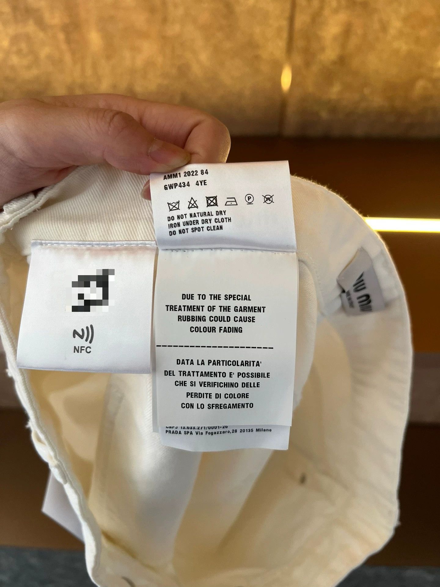 Miu Miu Miumiu Slogan Jeans Size 25" / US 0 / IT 36 - 6 Thumbnail
