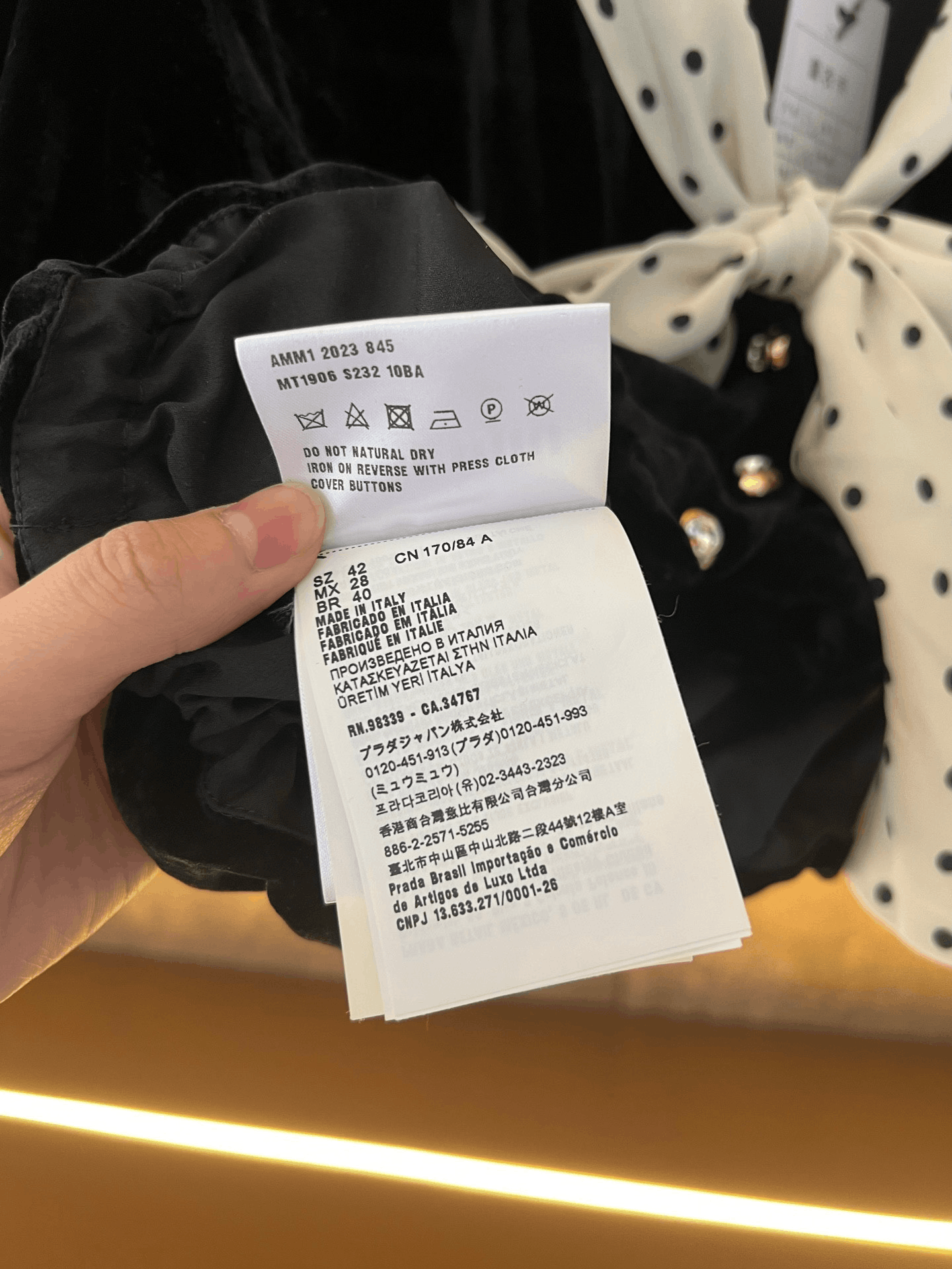 Miu Miu Miumiu Velvet Polka Dot Top Size M / US 6-8 / IT 42-44 - 5 Thumbnail