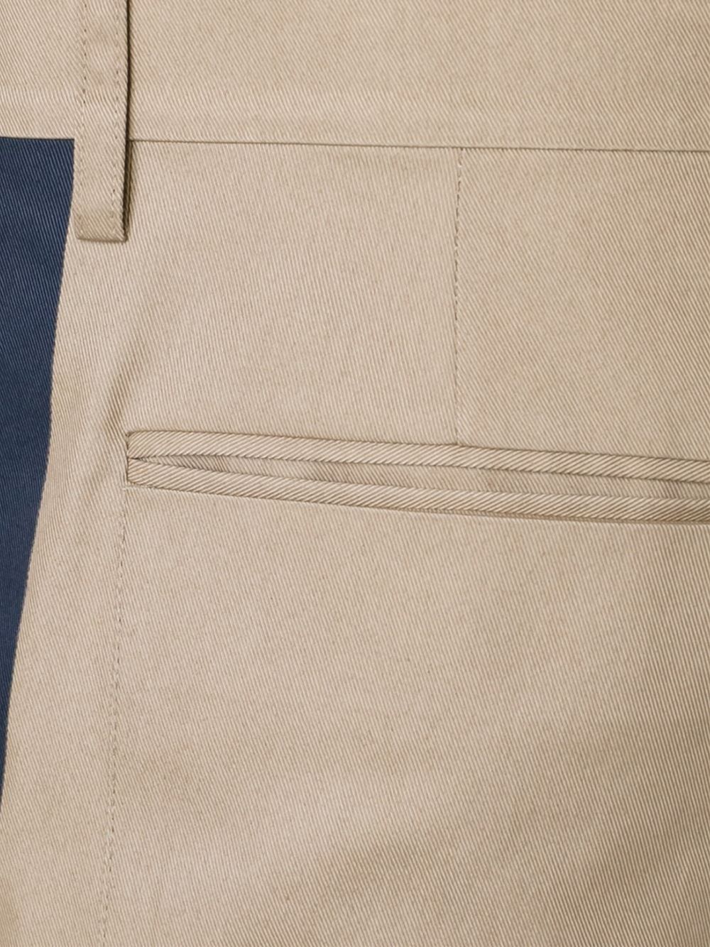 Valentino SS16 Khaki Pants with Blue Side Stripes Size US 30 / EU 46 - 3 Thumbnail