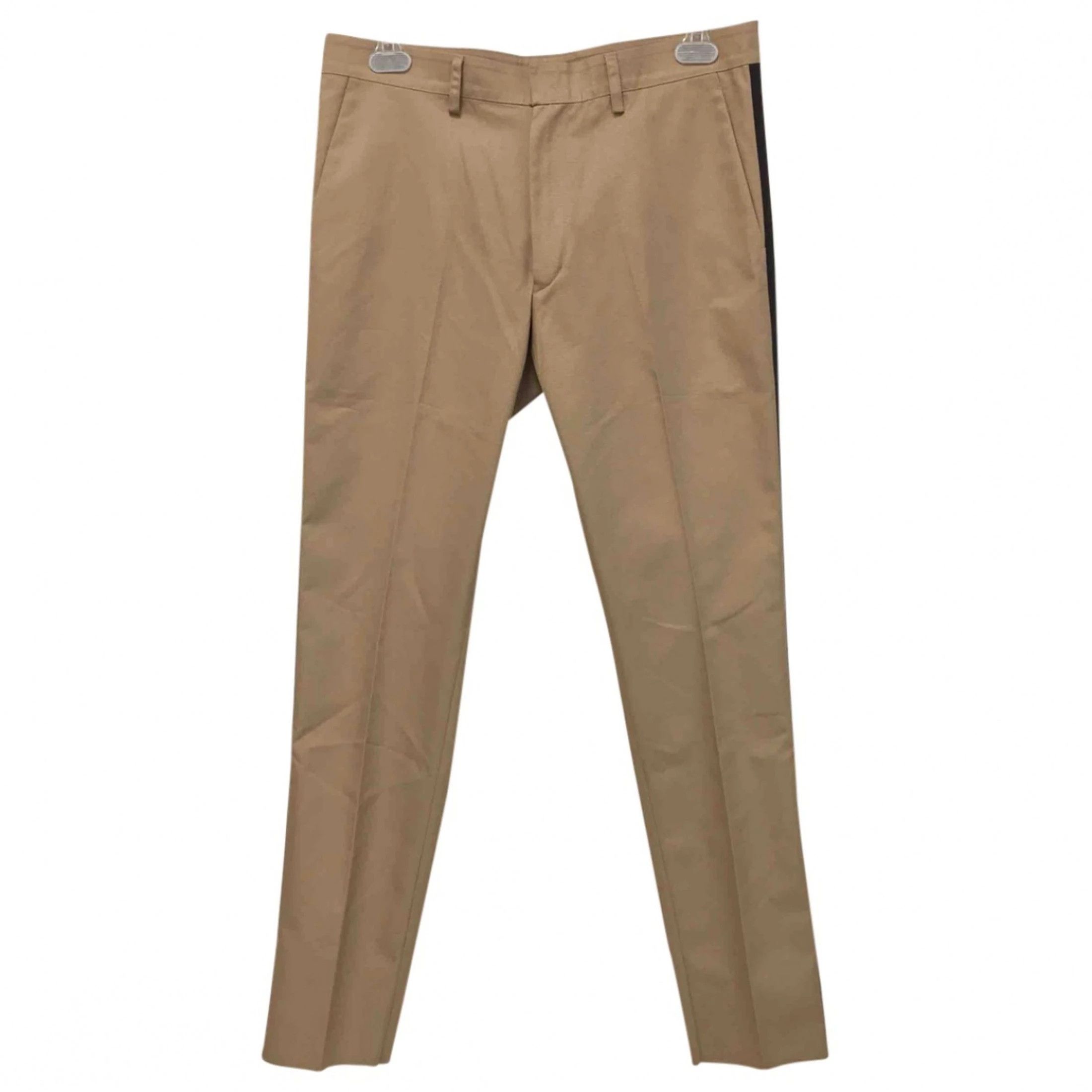 Valentino SS16 Khaki Pants with Blue Side Stripes Size US 30 / EU 46 - 2 Thumbnail