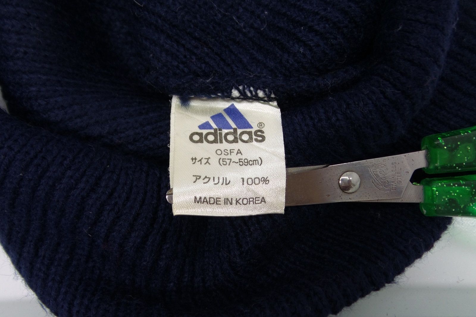 Adidas × Vintage Adidas Beanie Made In Korea Size ONE SIZE - 5 Thumbnail