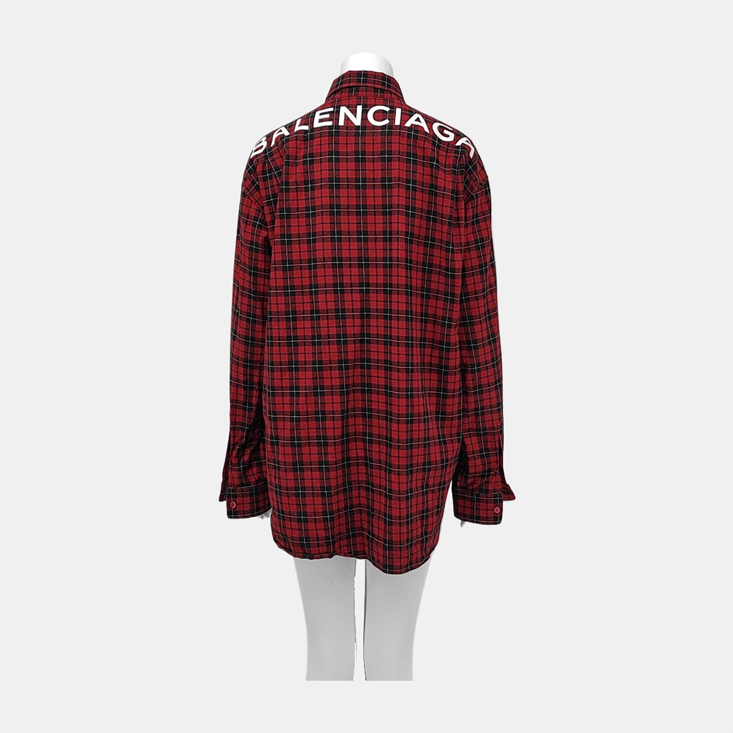 Balenciaga Balenciaga Plaid Button Up Shirt Size 38 Size S / US 4 / IT 40 - 2 Thumbnail
