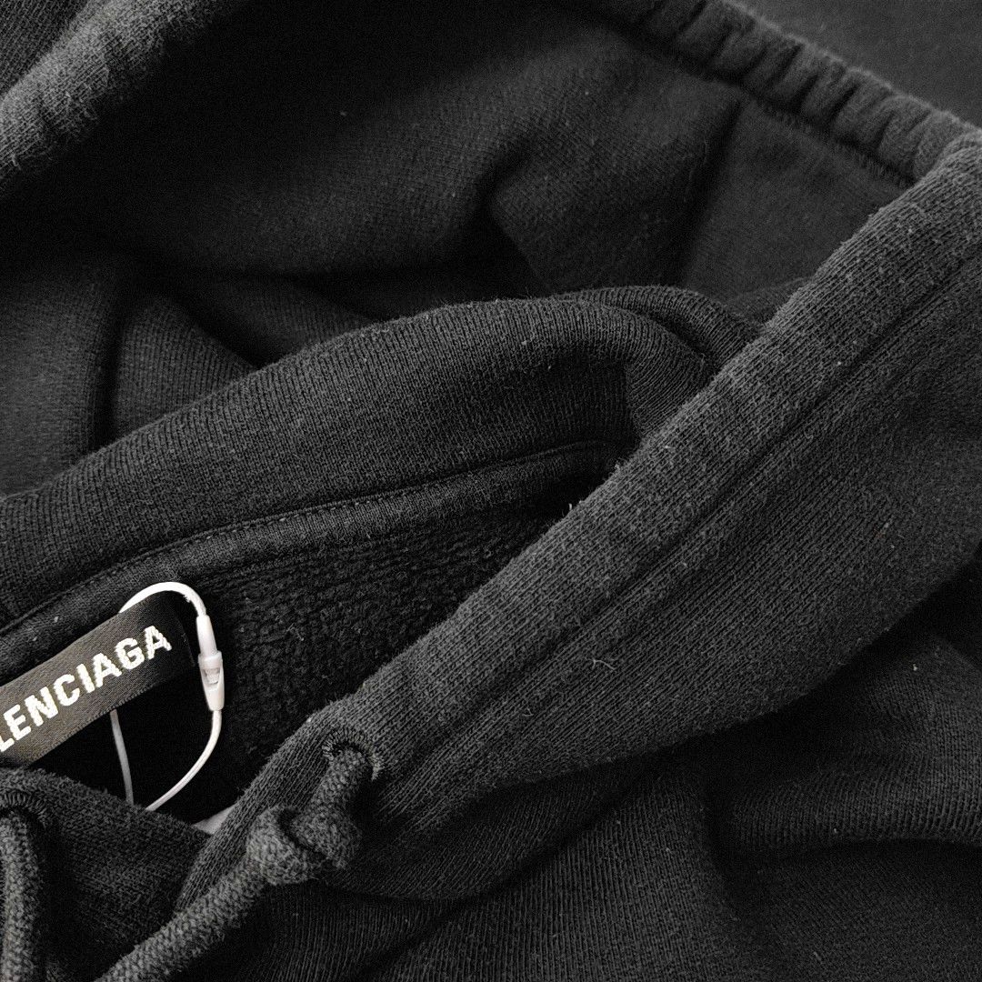 Balenciaga Balenciaga Logo Print Hoodie Size M Size US M / EU 48-50 / 2 - 5 Thumbnail