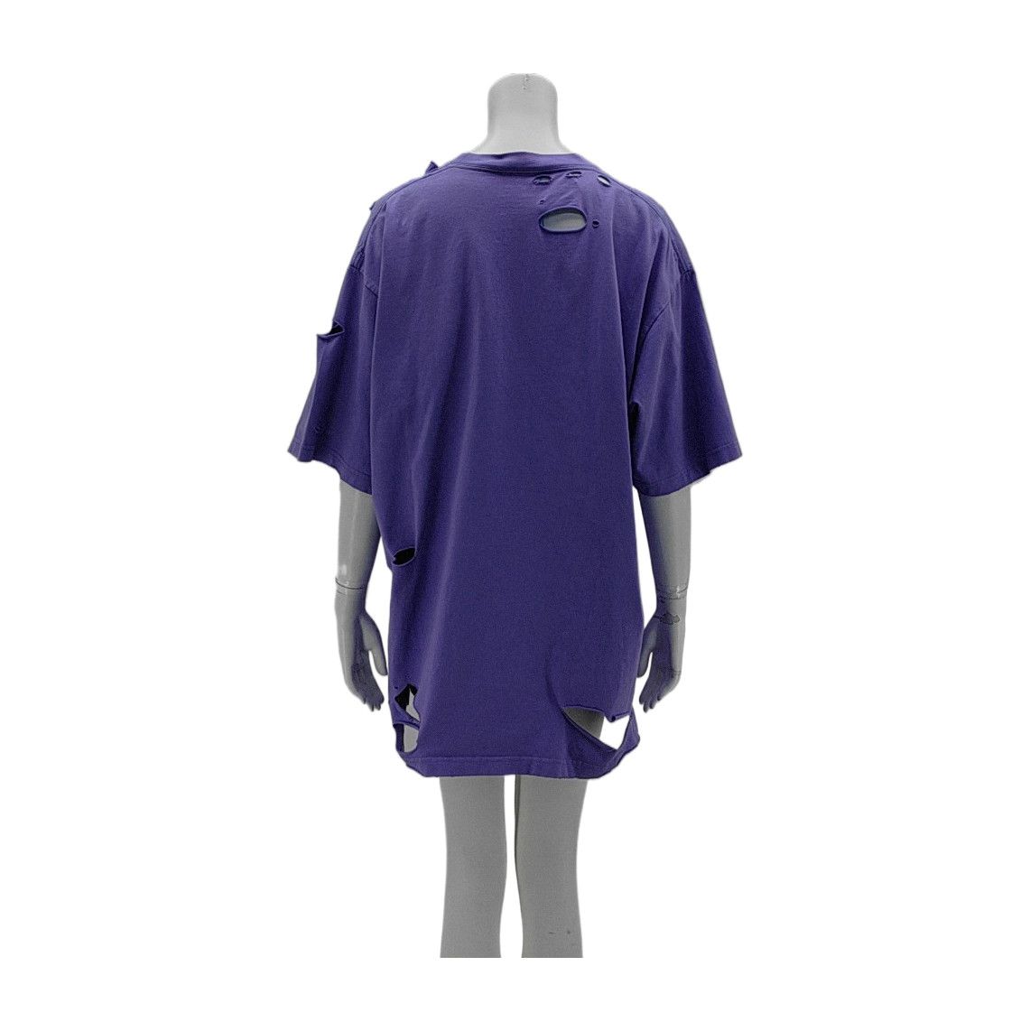 Balenciaga Balenciaga Distressed Logo T-Shirt XS Size XS / US 0-2 / IT 36-38 - 2 Thumbnail