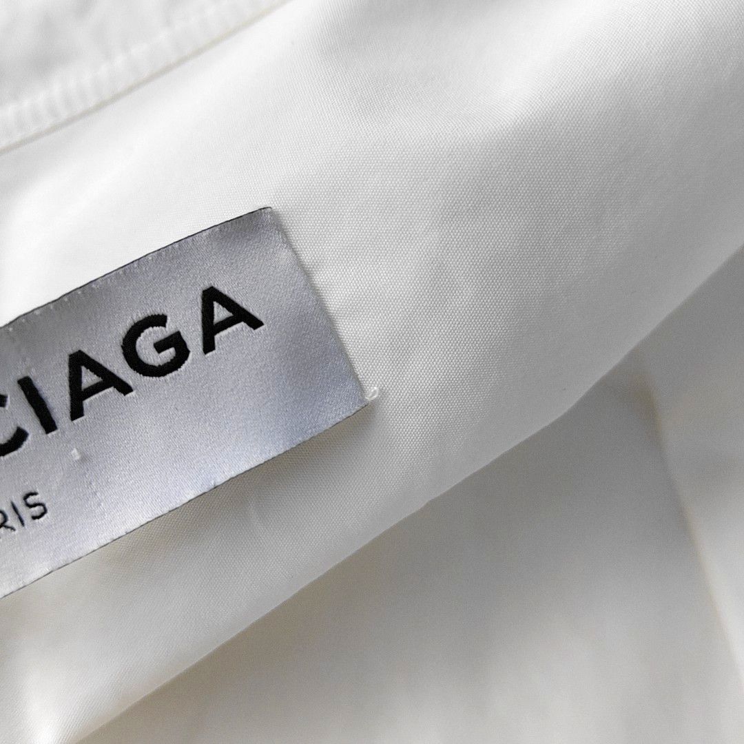 Balenciaga Balenciaga White Cotton Button Up Shirt Size 34 Size XS / US 0-2 / IT 36-38 - 9 Thumbnail