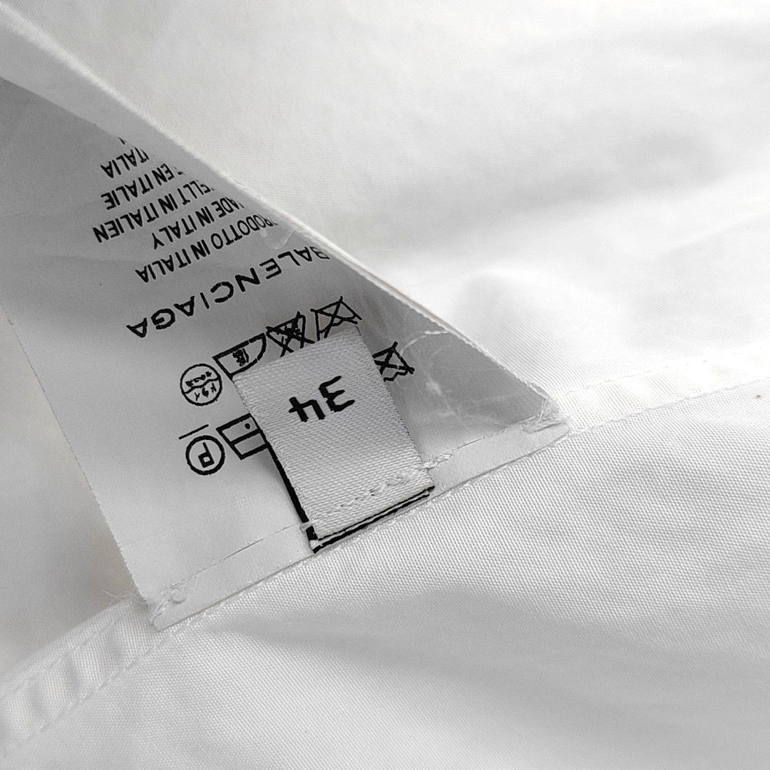 Balenciaga Balenciaga White Cotton Button Up Shirt Size 34 Size XS / US 0-2 / IT 36-38 - 5 Thumbnail