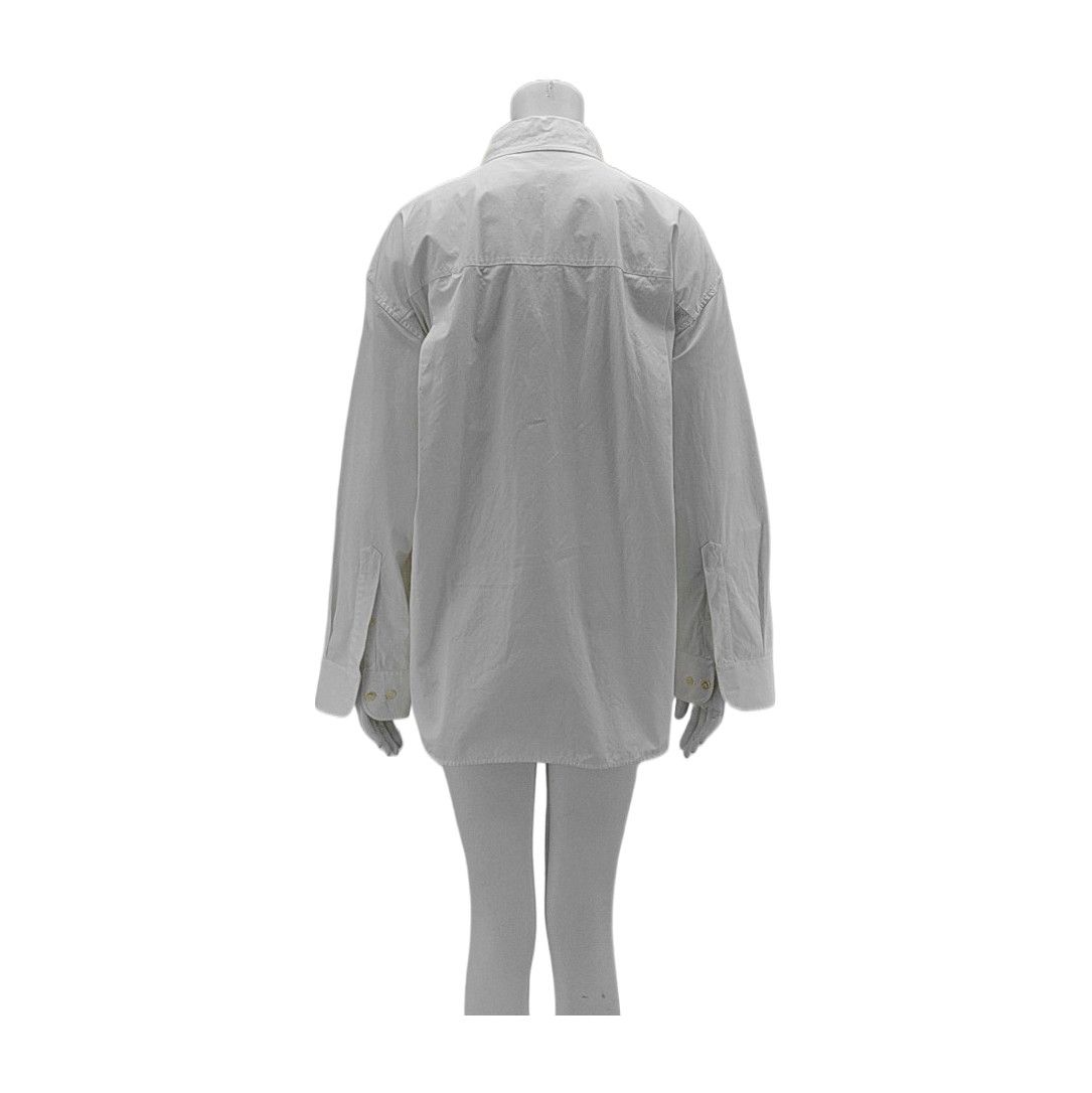 Balenciaga Balenciaga White Cotton Button Up Shirt Size 34 Size XS / US 0-2 / IT 36-38 - 2 Thumbnail