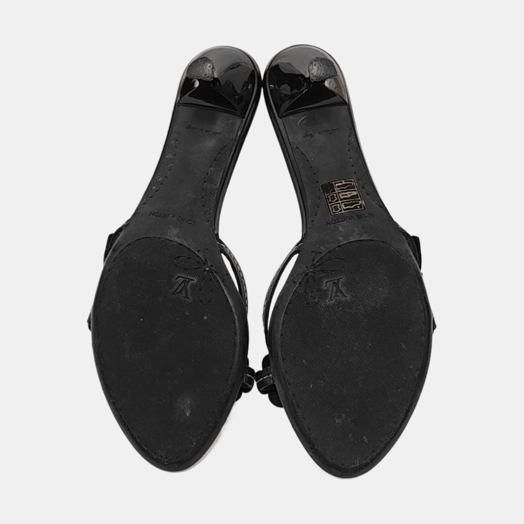 Louis Vuitton Louis Vuitton Floral Leather Sandals Size 36.5 Size US 6.5 / IT 36.5 - 5 Thumbnail