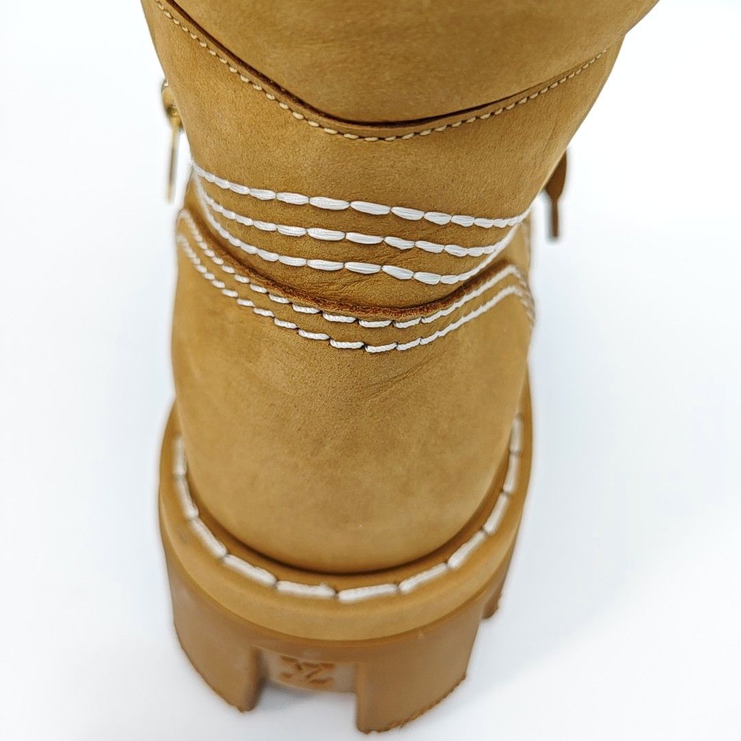 Louis Vuitton Louis Vuitton Pearl Logo Lug Sole Boots Size 40.5 Size US 6.5 / EU 39-40 - 10 Thumbnail