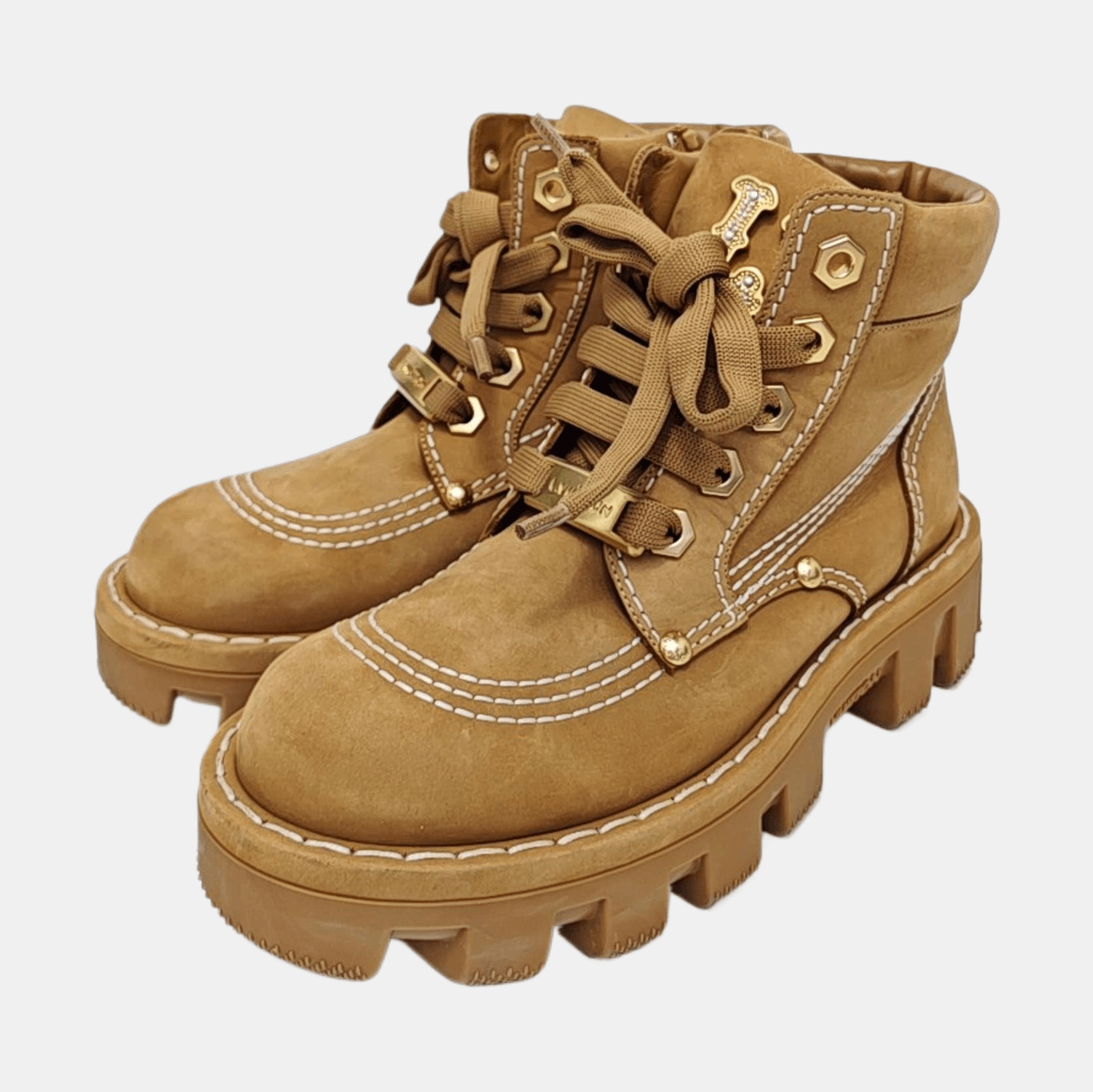 Louis Vuitton Louis Vuitton Pearl Logo Lug Sole Boots Size 40.5 Size US 6.5 / EU 39-40 - 2 Thumbnail