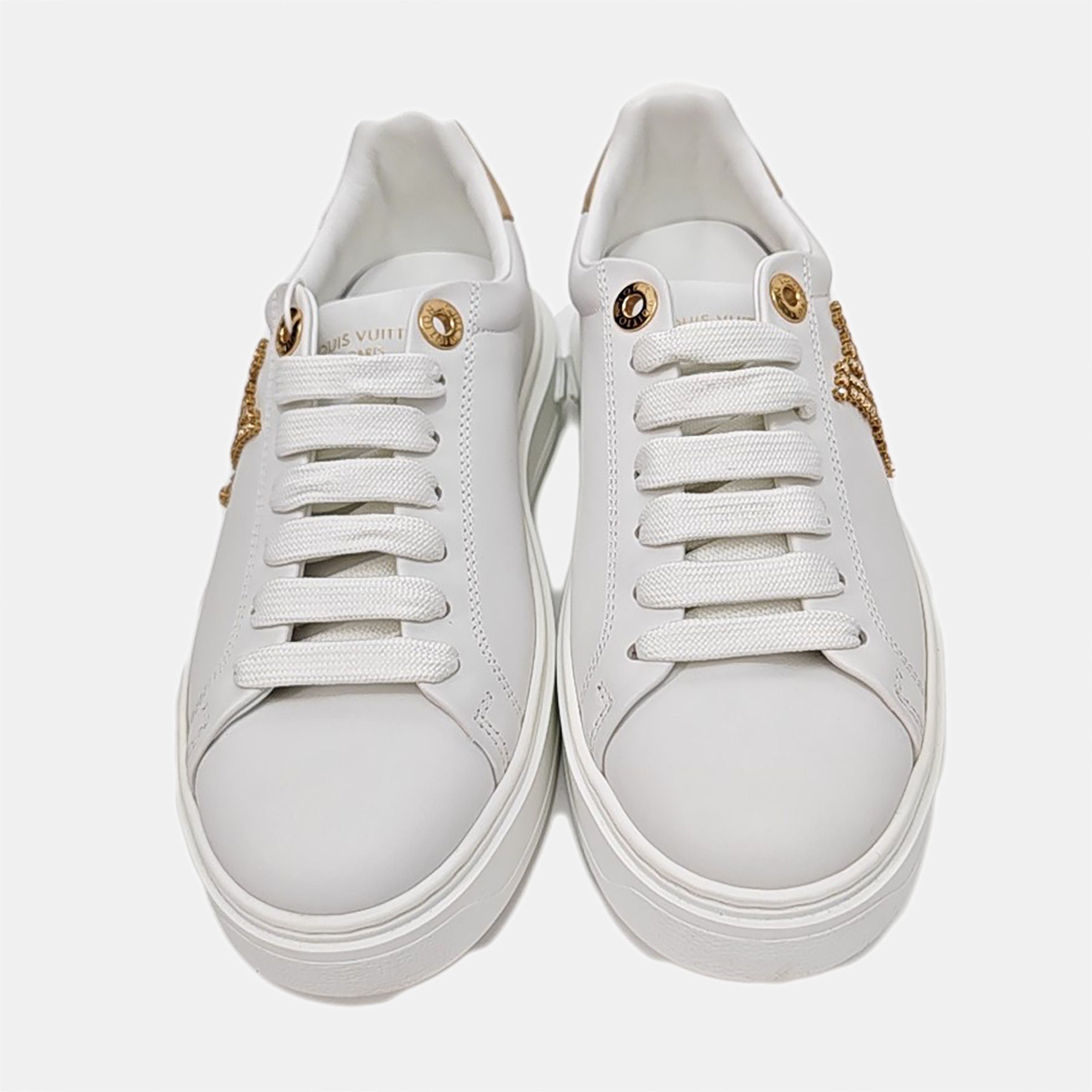 Louis Vuitton Louis Vuitton Crystal LV Low-Top Sneakers Size 34 Size US 4 / IT 34 - 3 Thumbnail