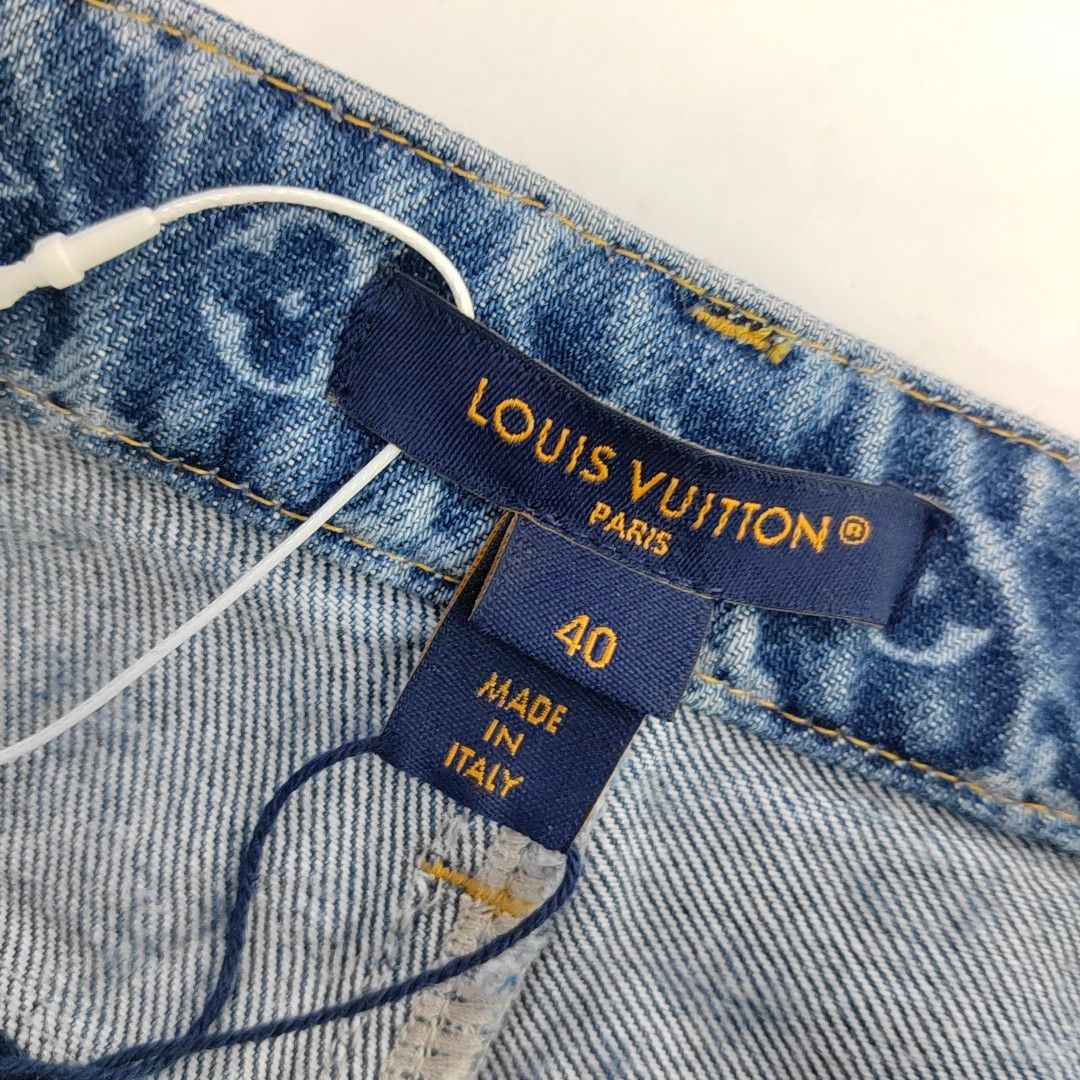 Louis Vuitton Louis Vuitton Monogram Denim Jeans Size 40 Size 27" / US 4 / IT 40 - 5 Thumbnail