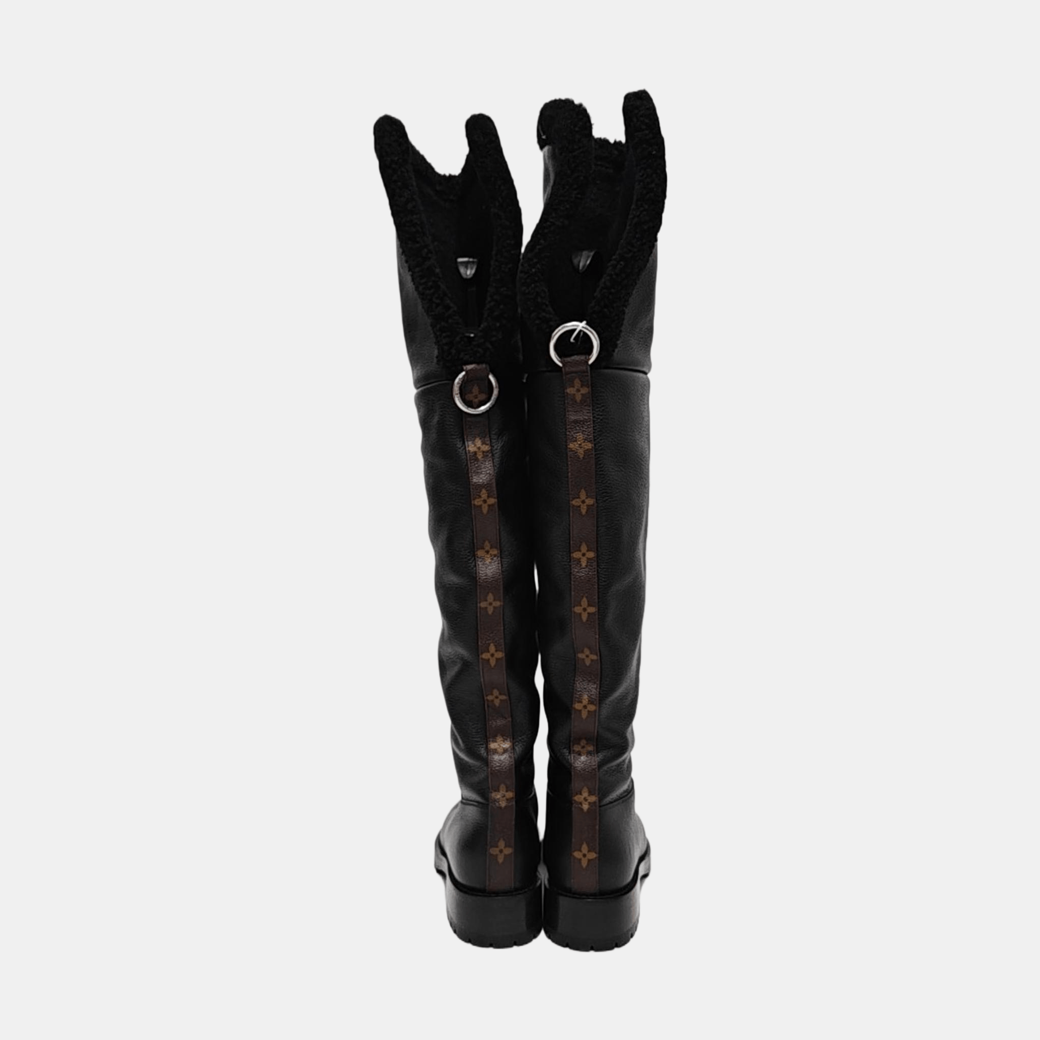 Louis Vuitton Louis Vuitton Monogram Trim Leather Boots Size 37.5 Size US 7.5 / IT 37.5 - 4 Thumbnail