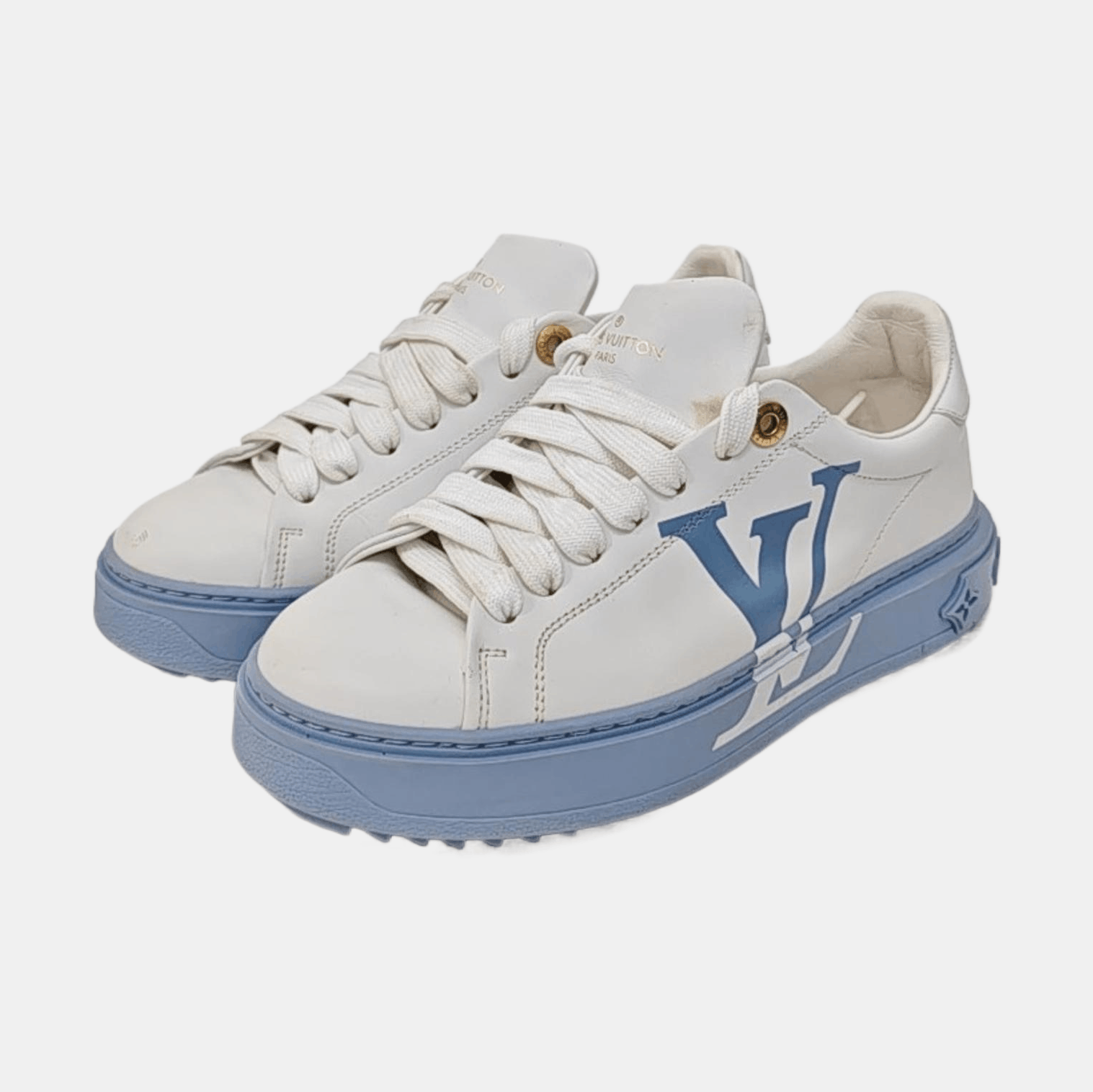 Louis Vuitton Louis Vuitton Logo Low-Top Sneakers Size 36 Size US 6 / IT 36 - 2 Thumbnail