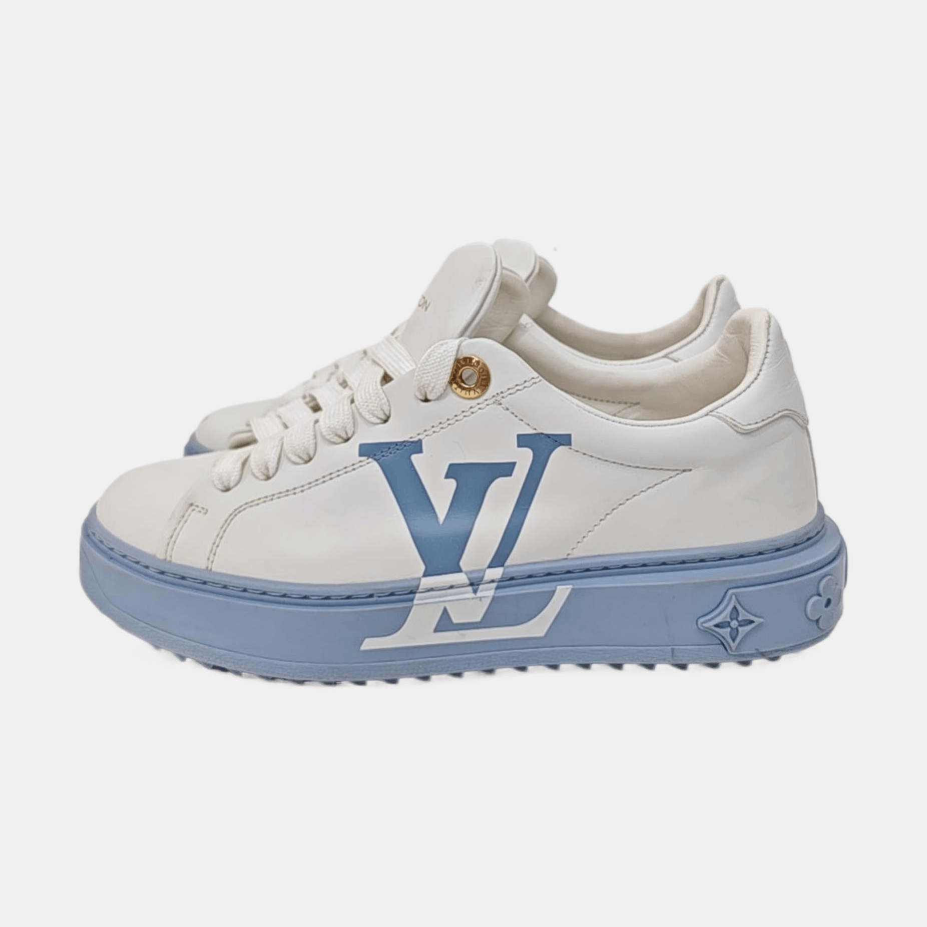 Louis Vuitton Louis Vuitton Logo Low-Top Sneakers Size 36 Size US 6 / IT 36 - 6 Thumbnail