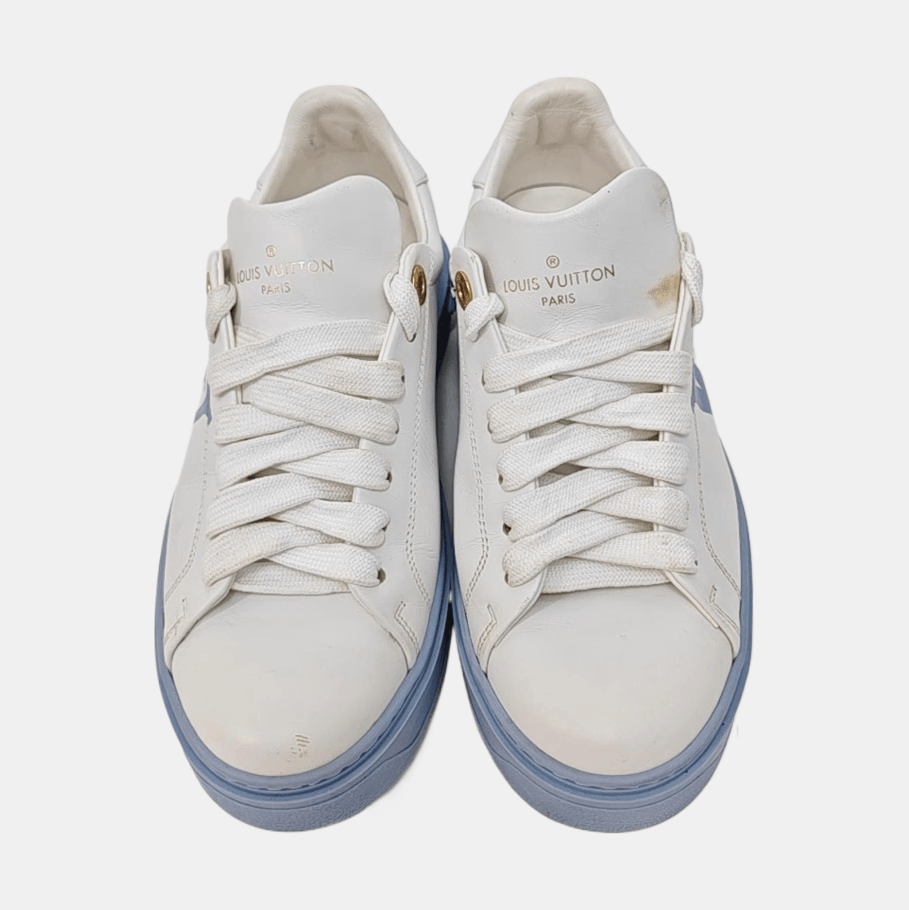 Louis Vuitton Louis Vuitton Logo Low-Top Sneakers Size 36 Size US 6 / IT 36 - 3 Thumbnail