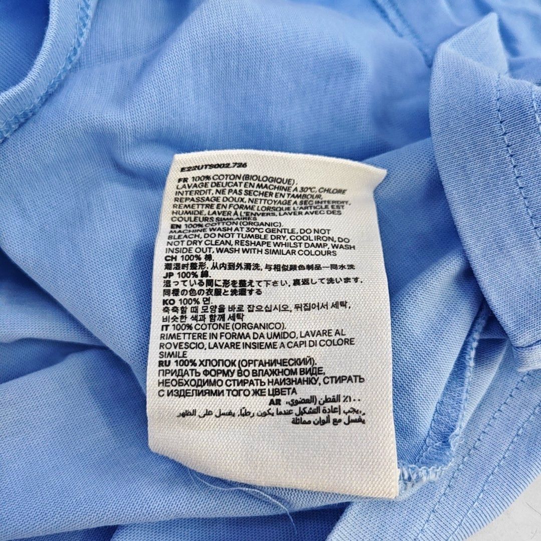 AMI Ami Blue Heart Embroidered T-Shirt Size XS Size XS / US 0-2 / IT 36-38 - 3 Thumbnail