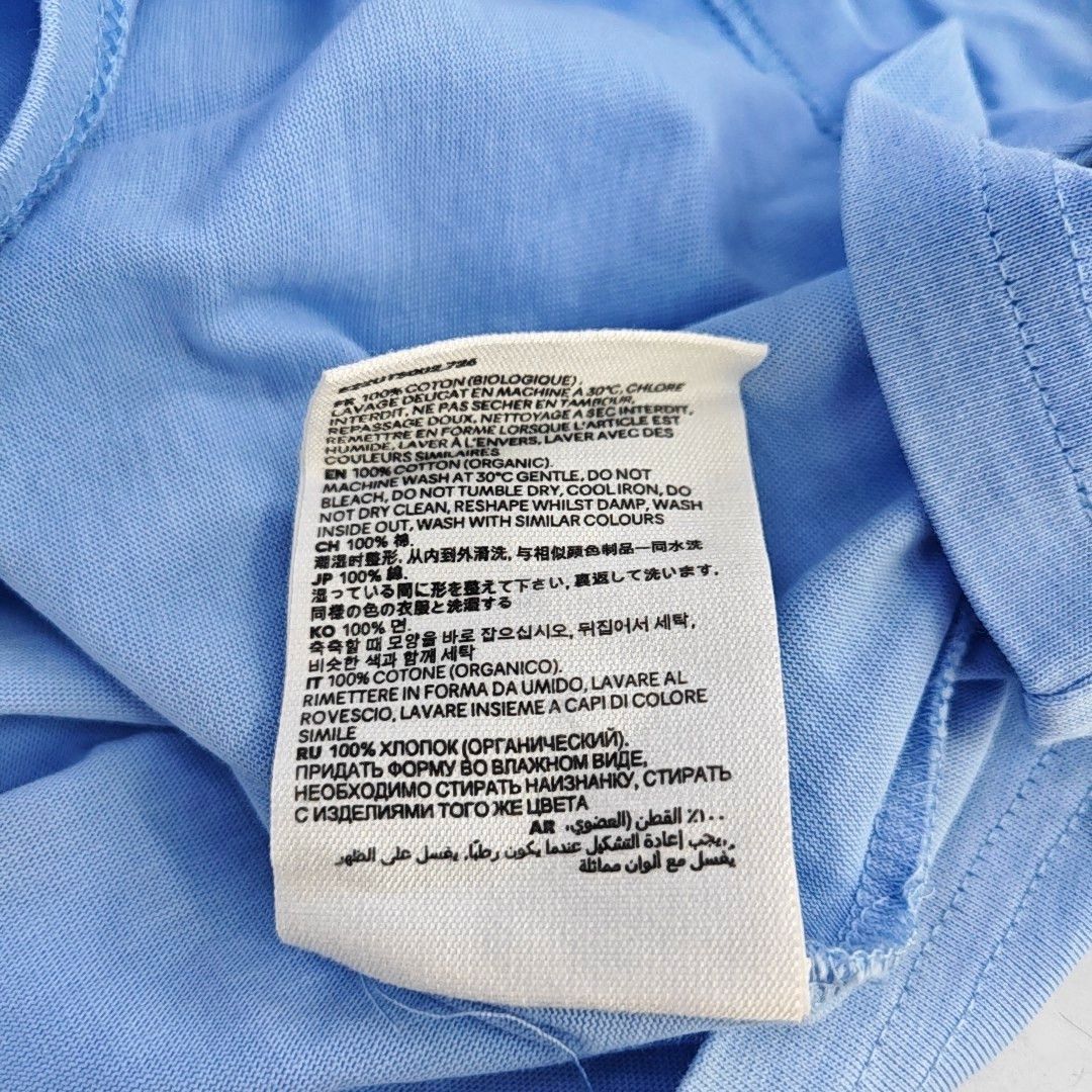 AMI Ami Blue Heart Embroidered T-Shirt Size XS Size XS / US 0-2 / IT 36-38 - 4 Thumbnail