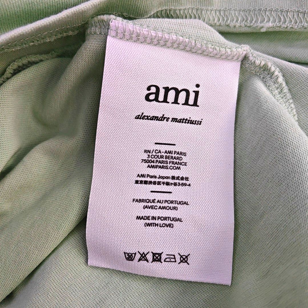 AMI AMI Green Heart Logo T-Shirt Size L Size US L / EU 52-54 / 3 - 4 Thumbnail