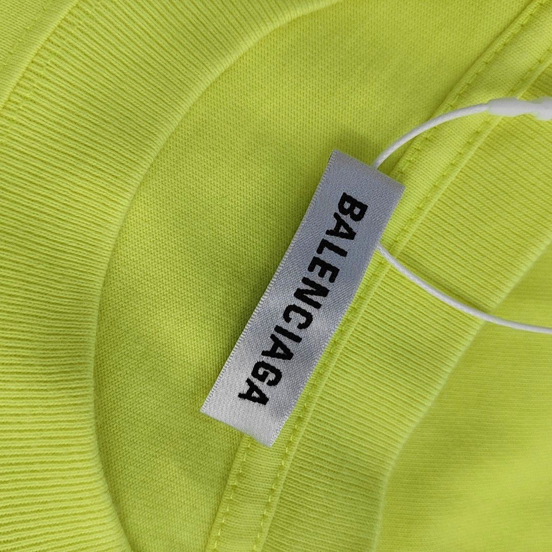 Balenciaga Balenciaga Yellow Wave Logo T-Shirt Size S Size S / US 4 / IT 40 - 5 Thumbnail