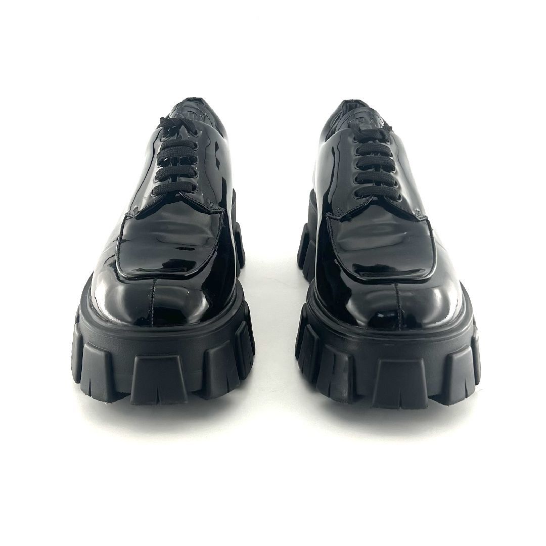 Prada Prada Monolith Patent Leather Platform Shoes Size 39.5 Size US 9.5 / IT 39.5 - 2 Thumbnail