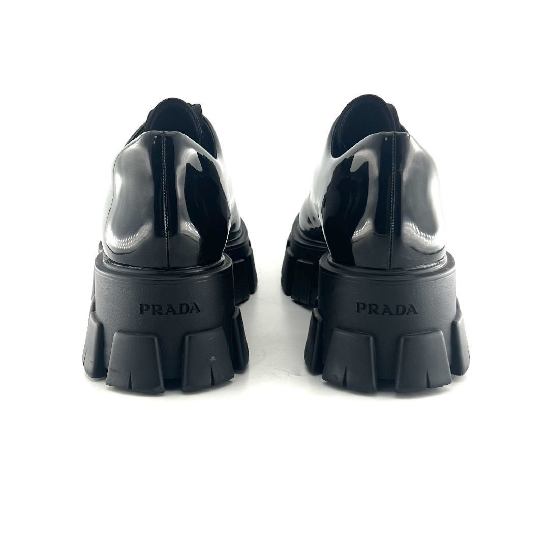 Prada Prada Monolith Patent Leather Platform Shoes Size 39.5 Size US 9.5 / IT 39.5 - 4 Thumbnail