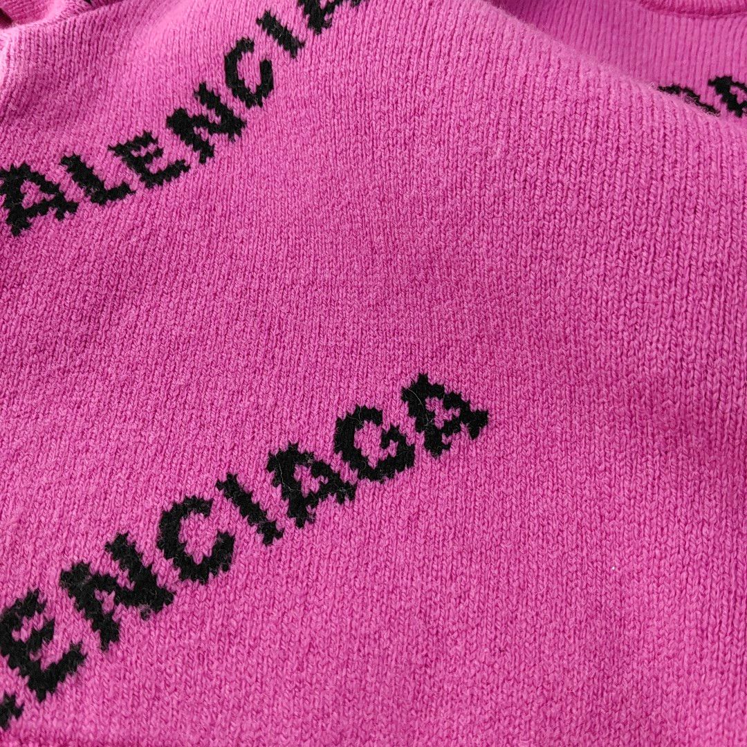 Balenciaga Balenciaga Logo Wool Sweater Size XS Size XXS / US 00 / IT 34 - 6 Thumbnail