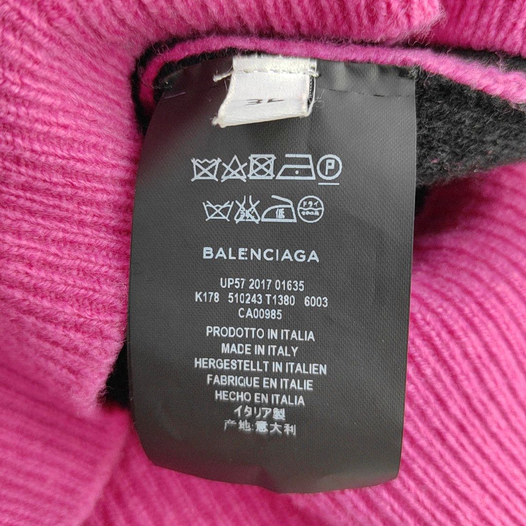 Balenciaga Balenciaga Logo Knit Sweater Pink Size 36 Size XS / US 0-2 / IT 36-38 - 4 Thumbnail