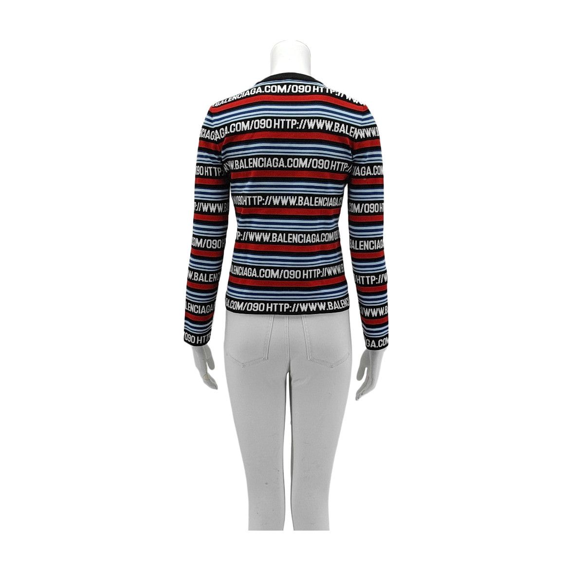 Balenciaga BALENCIAGA Logo Striped Sweater Size S Size XS / US 0-2 / IT 36-38 - 2 Thumbnail