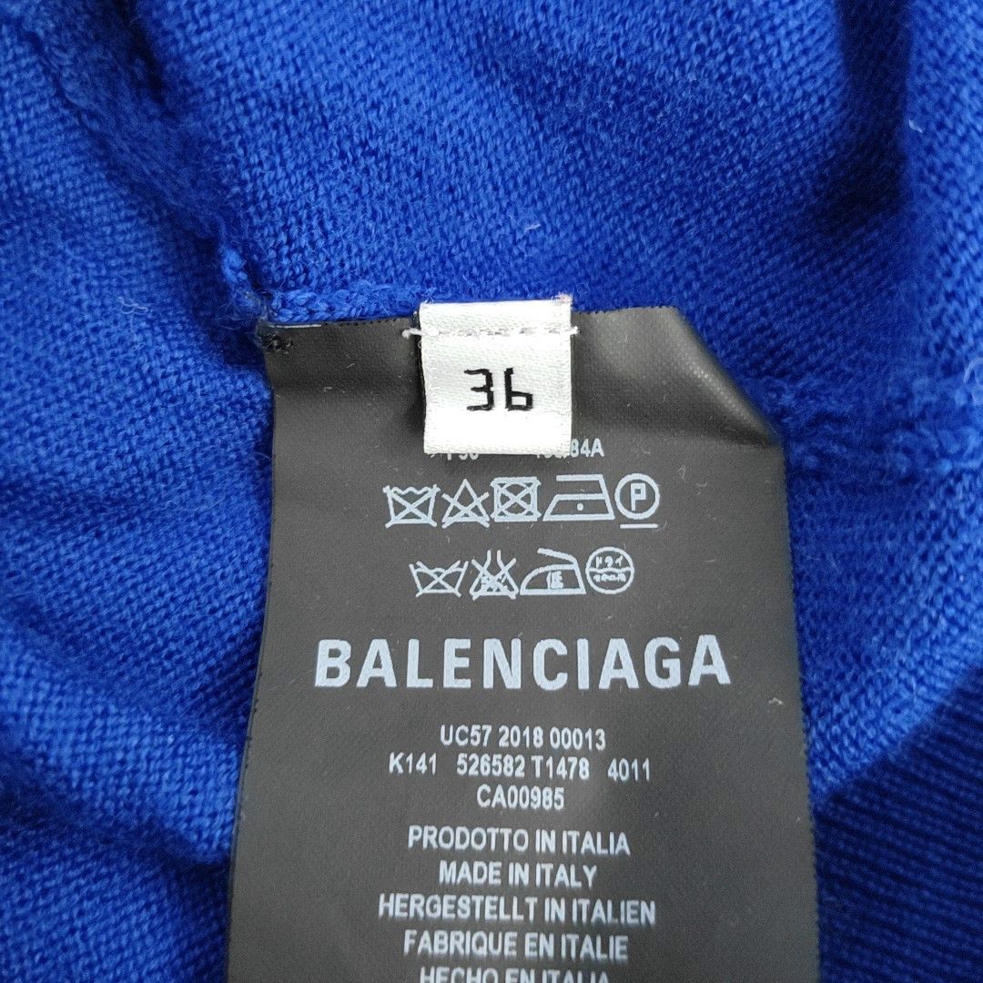 Balenciaga Balenciaga Logo Wool Sweater Size FR 36 Size XS / US 0-2 / IT 36-38 - 4 Thumbnail