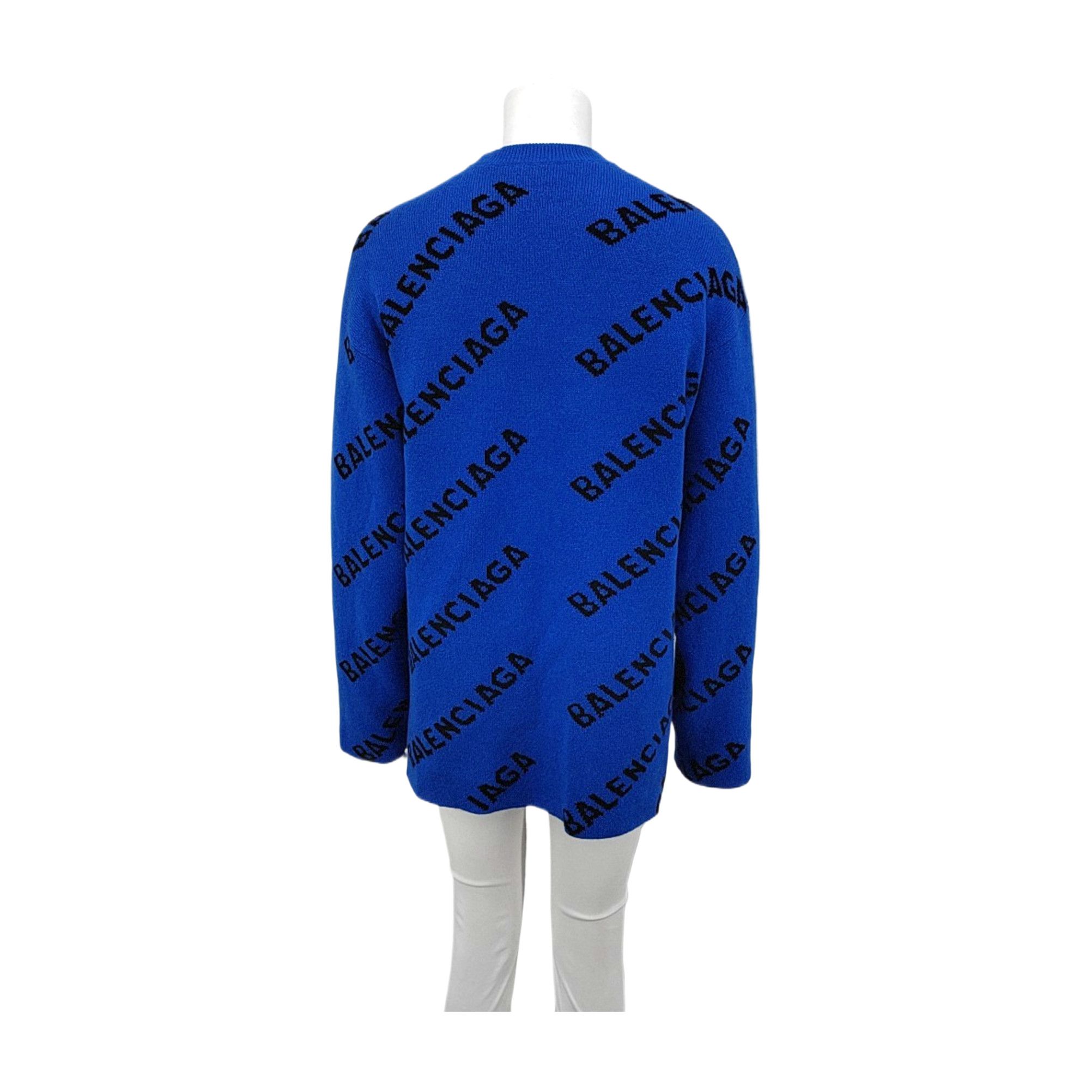 Balenciaga Balenciaga Allover Logo Sweater Size S Size US S / EU 44-46 / 1 - 2 Thumbnail