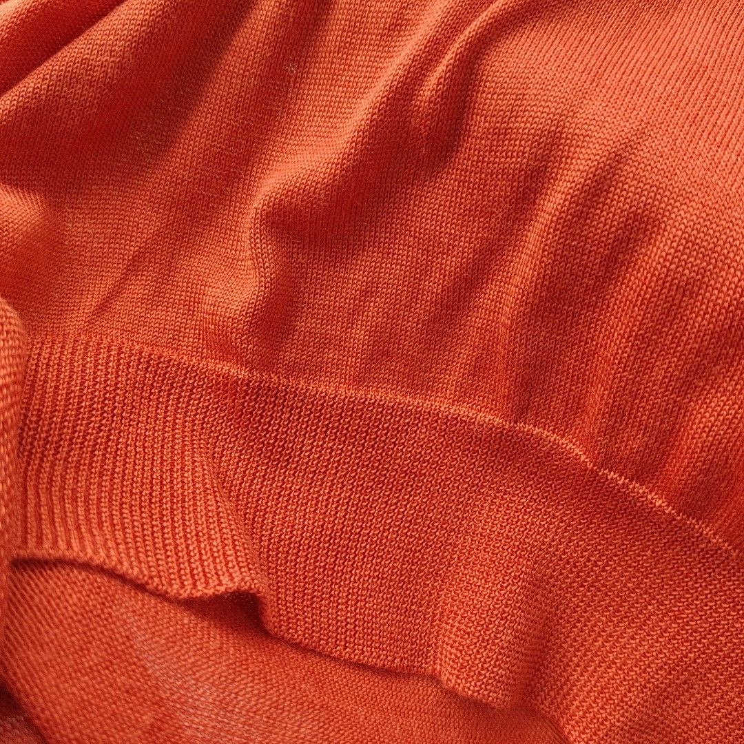 Balenciaga Balenciaga Orange Silk Blend Sweater Size 36 Size XS / US 0-2 / IT 36-38 - 5 Thumbnail
