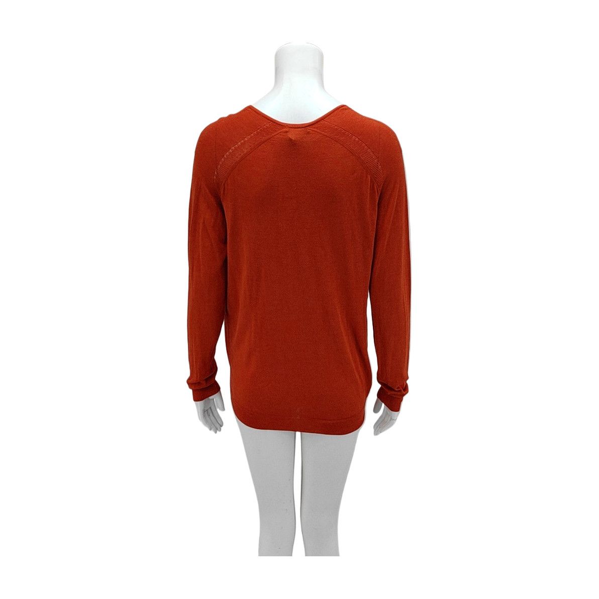 Balenciaga Balenciaga Orange Silk Blend Sweater Size 36 Size XS / US 0-2 / IT 36-38 - 2 Thumbnail