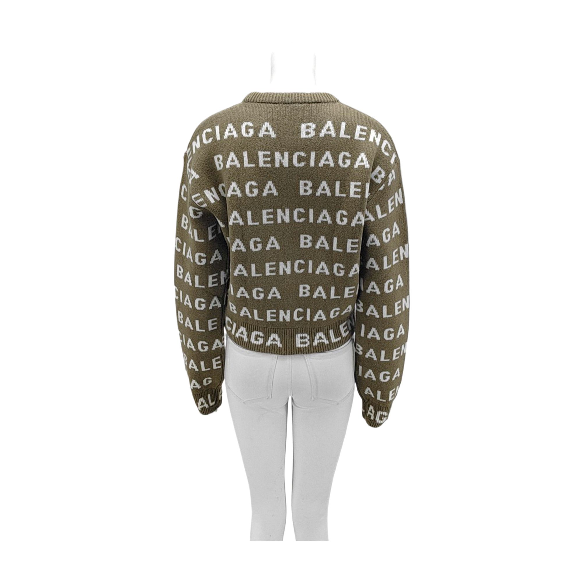 Balenciaga Balenciaga All Over Logo Sweater Size XS Size XS / US 0-2 / IT 36-38 - 2 Thumbnail