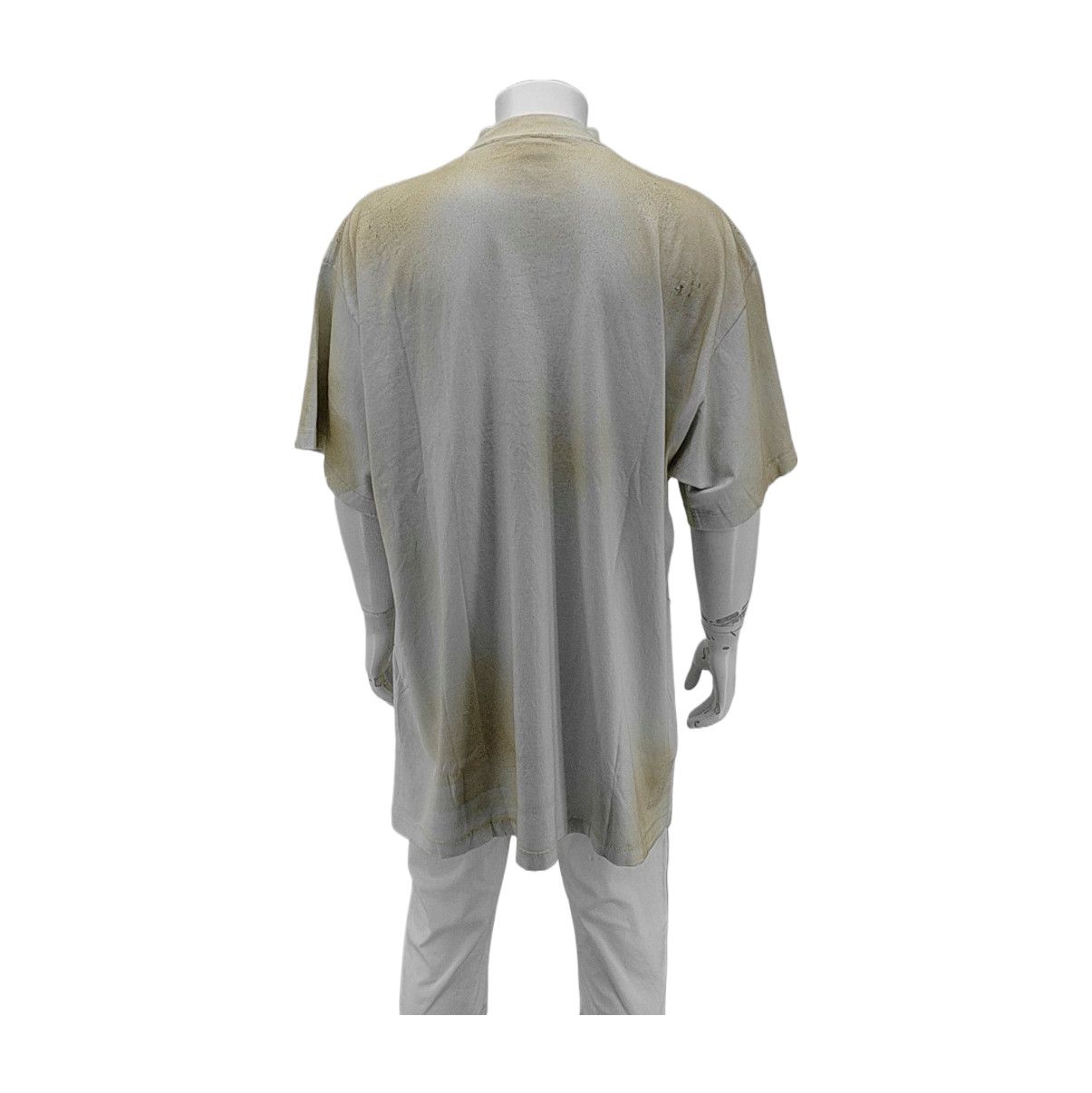 Balenciaga Balenciaga Crest Logo Distressed T-Shirt Size L Size US L / EU 52-54 / 3 - 2 Thumbnail