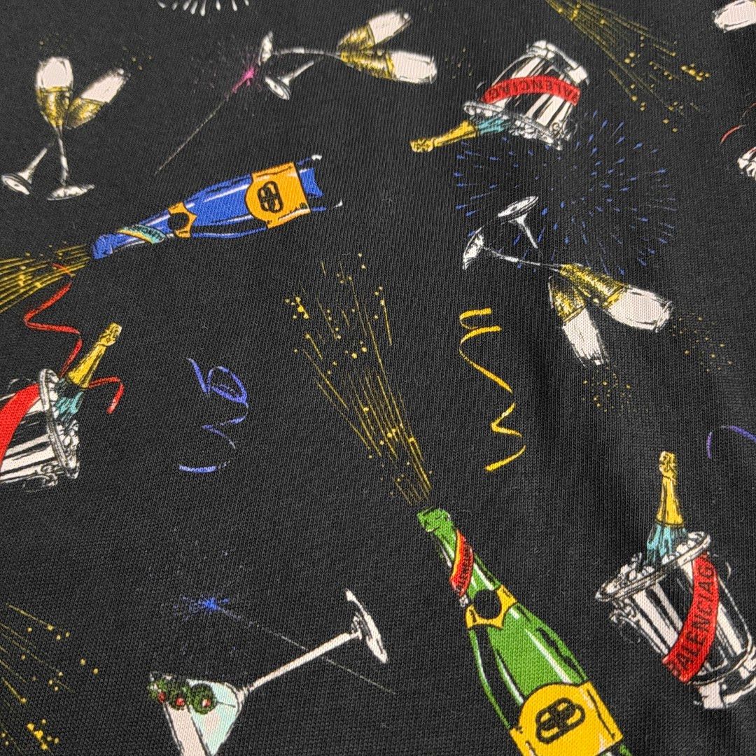 Balenciaga Balenciaga Champagne Print T-Shirt XS Size XS / US 0-2 / IT 36-38 - 5 Thumbnail