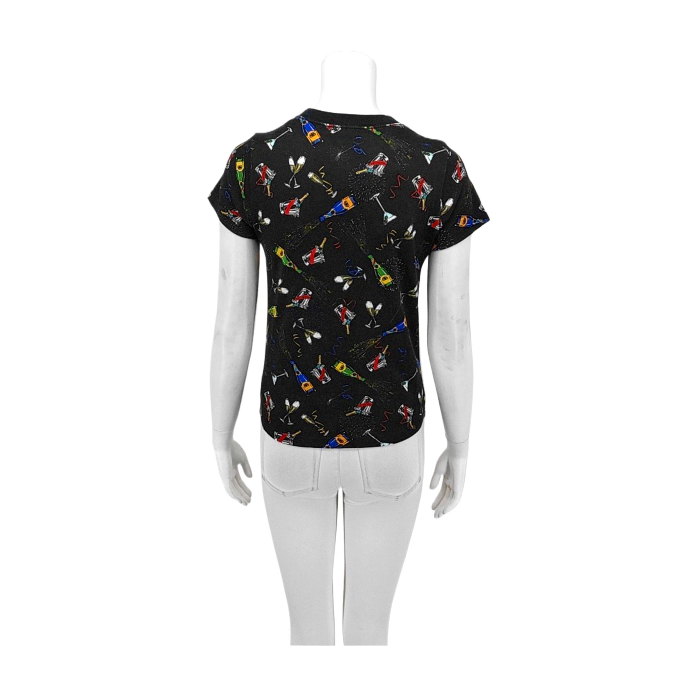 Balenciaga Balenciaga Champagne Print T-Shirt XS Size XS / US 0-2 / IT 36-38 - 2 Thumbnail