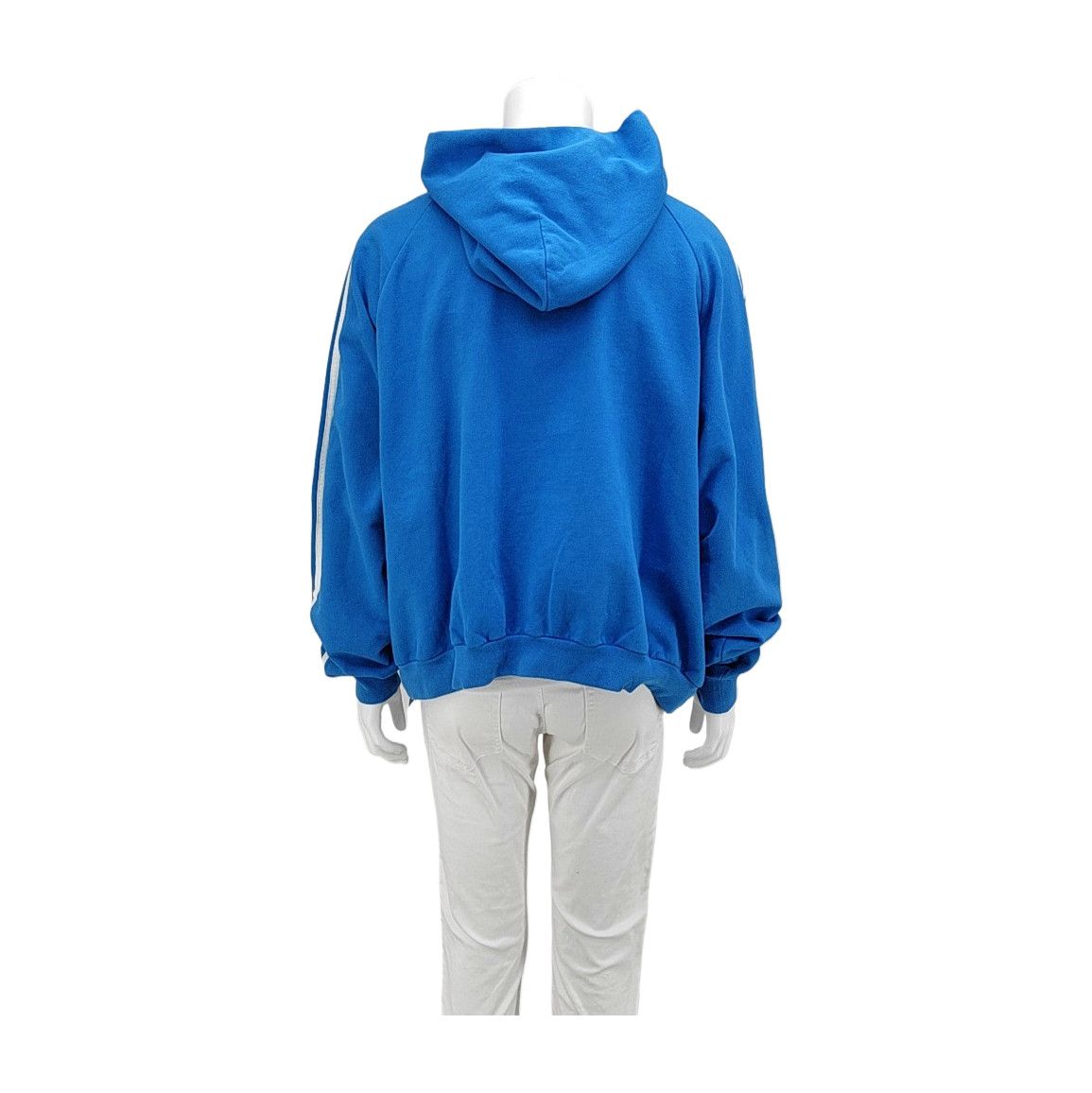 Balenciaga Balenciaga x Adidas Blue Hoodie Size M Size US M / EU 48-50 / 2 - 2 Thumbnail