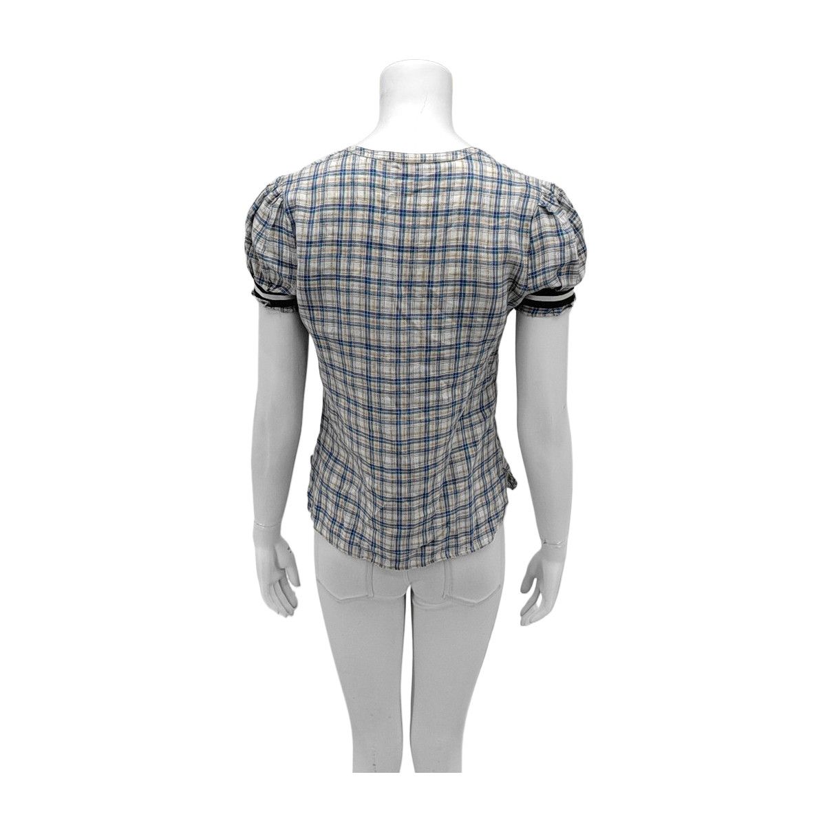 Balenciaga BALENCIAGA Plaid Linen Button Up Shirt Size 38 Size XS / US 0-2 / IT 36-38 - 2 Thumbnail