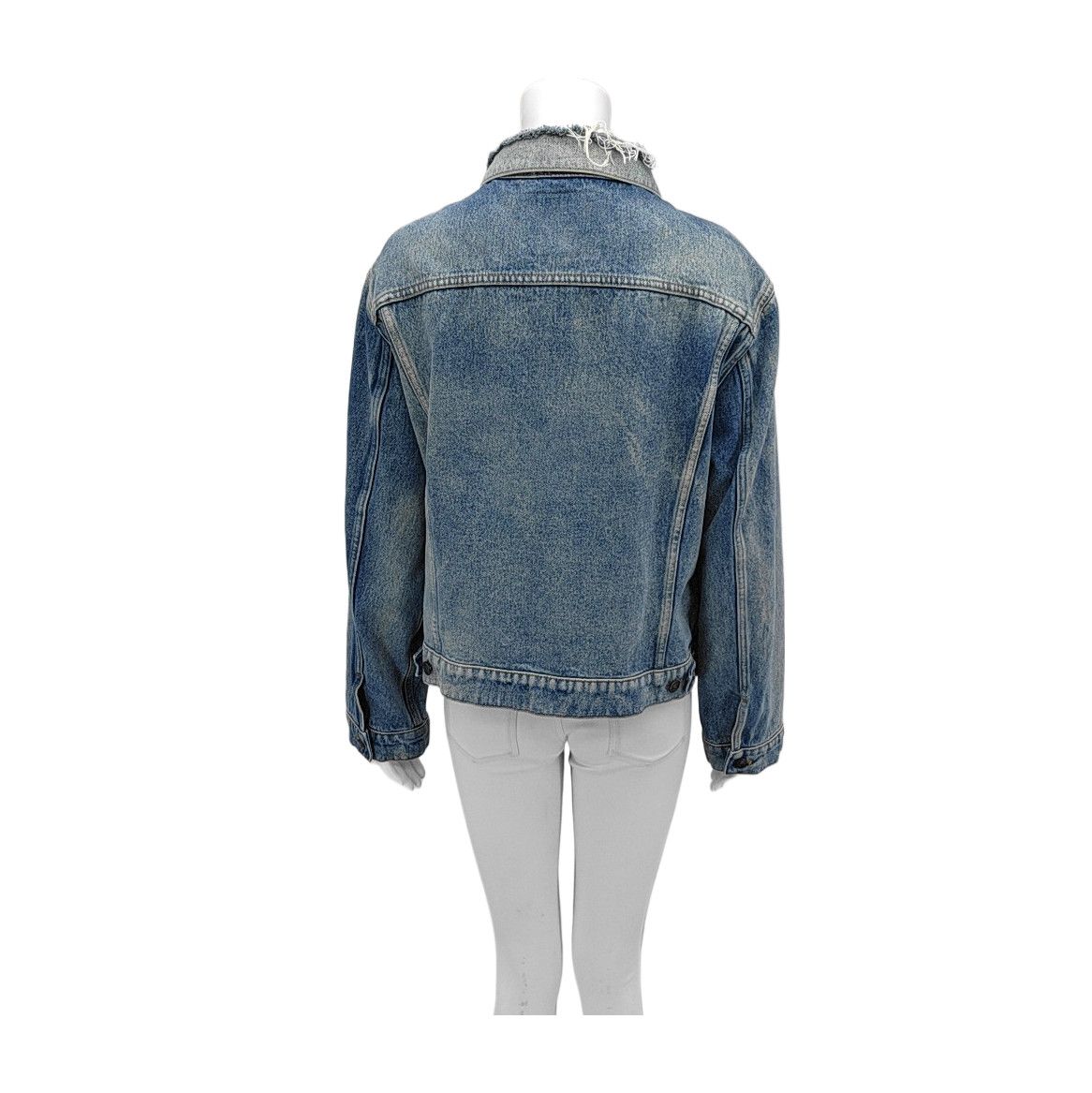Balenciaga Balenciaga Distressed Denim Jacket Size M Size M / US 6-8 / IT 42-44 - 2 Thumbnail