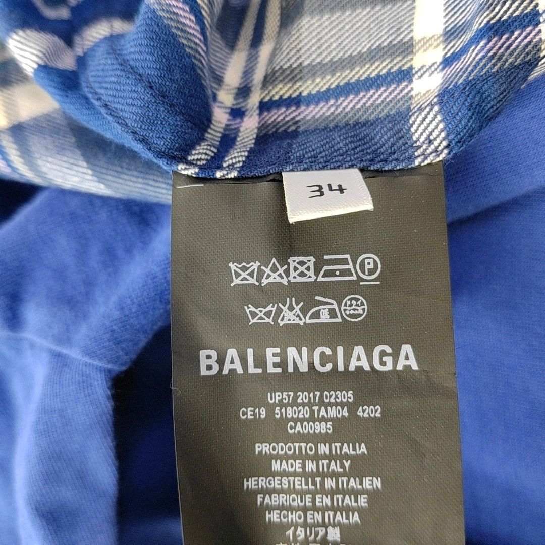 Balenciaga Balenciaga Plaid Button Up Shirt Size XS Size US XS / EU 42 / 0 - 4 Thumbnail