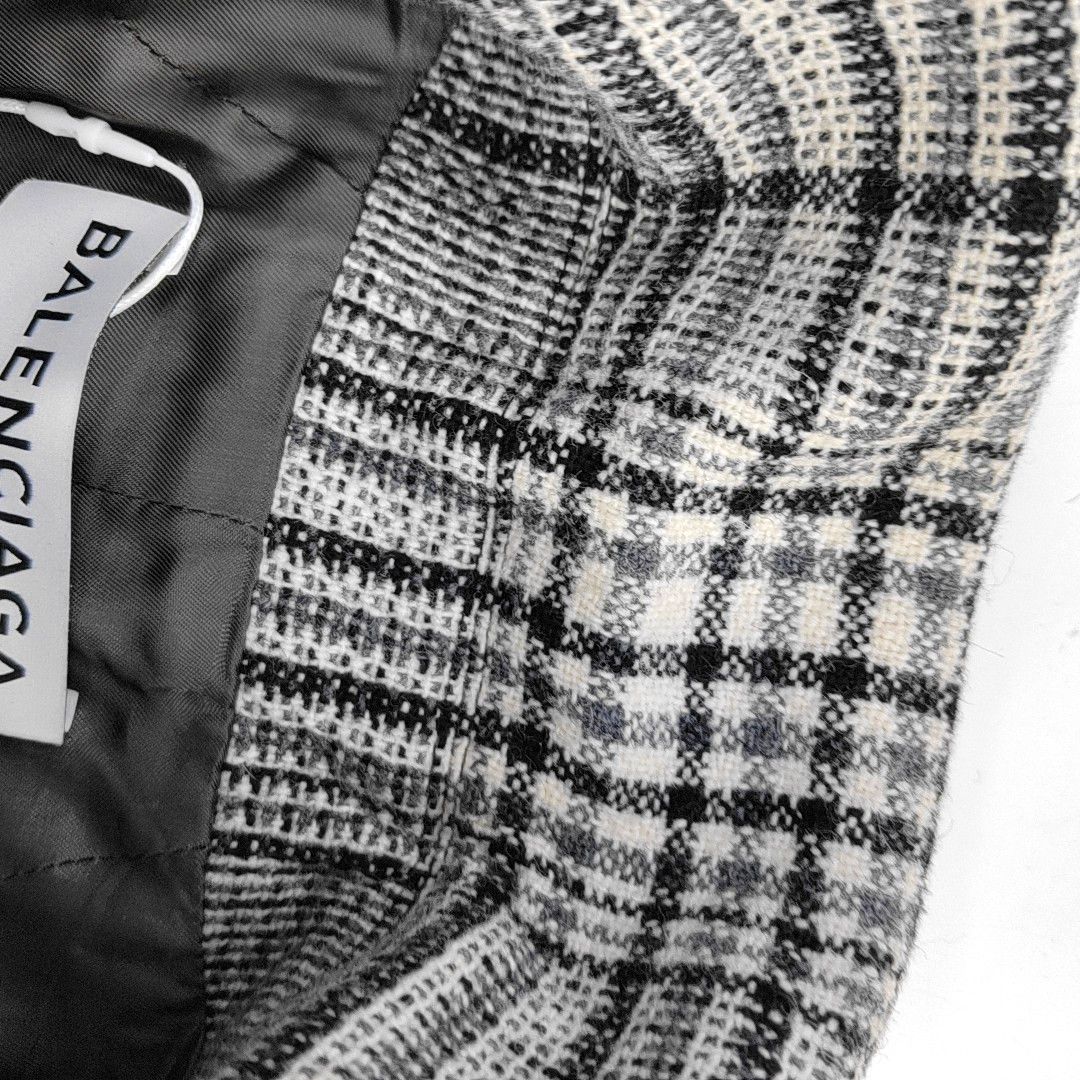 Balenciaga Balenciaga Plaid Wool Coat Size 34 Size XS / US 0-2 / IT 36-38 - 5 Thumbnail