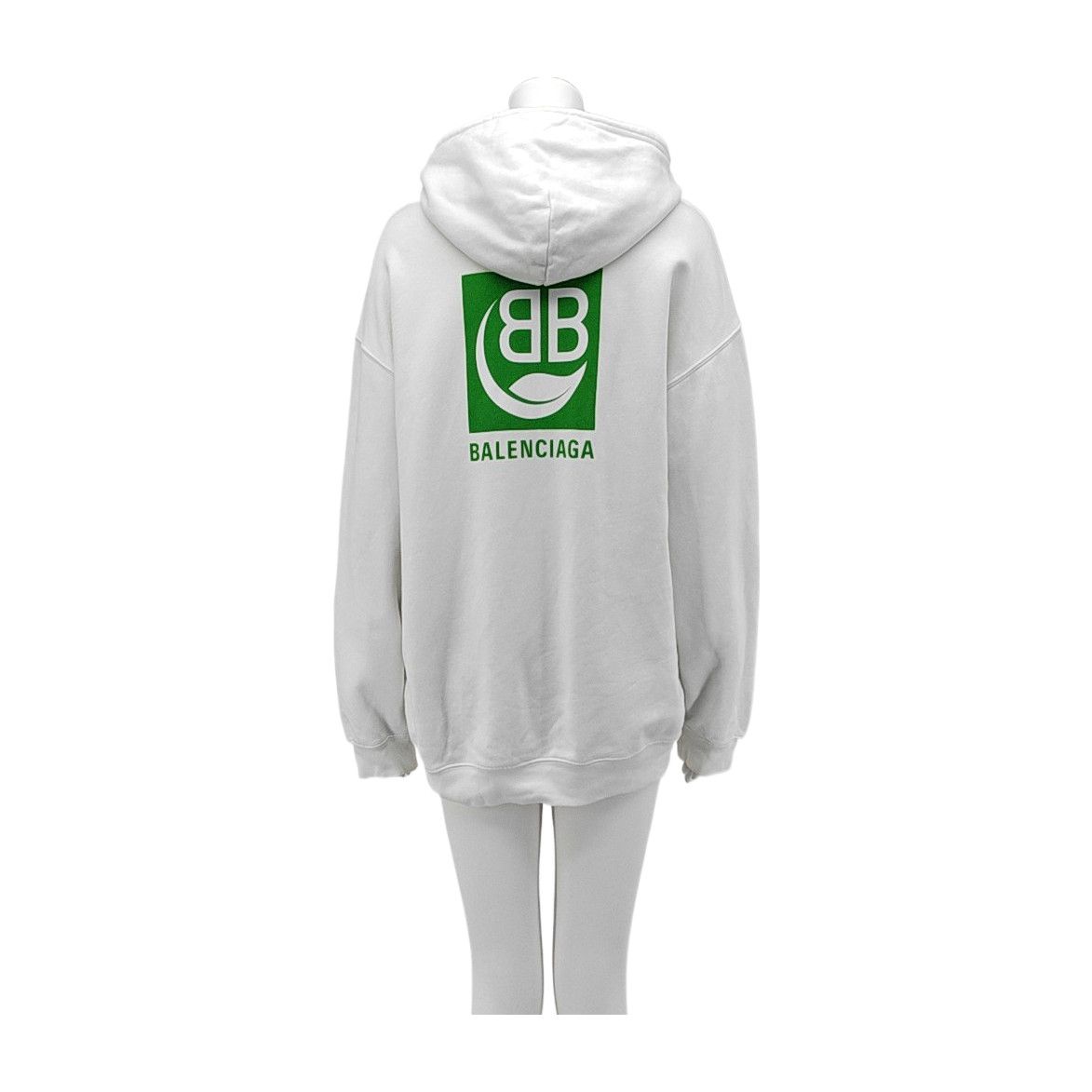 Balenciaga BALENCIAGA Green Logo Patch Hoodie Size S Size S / US 4 / IT 40 - 2 Thumbnail