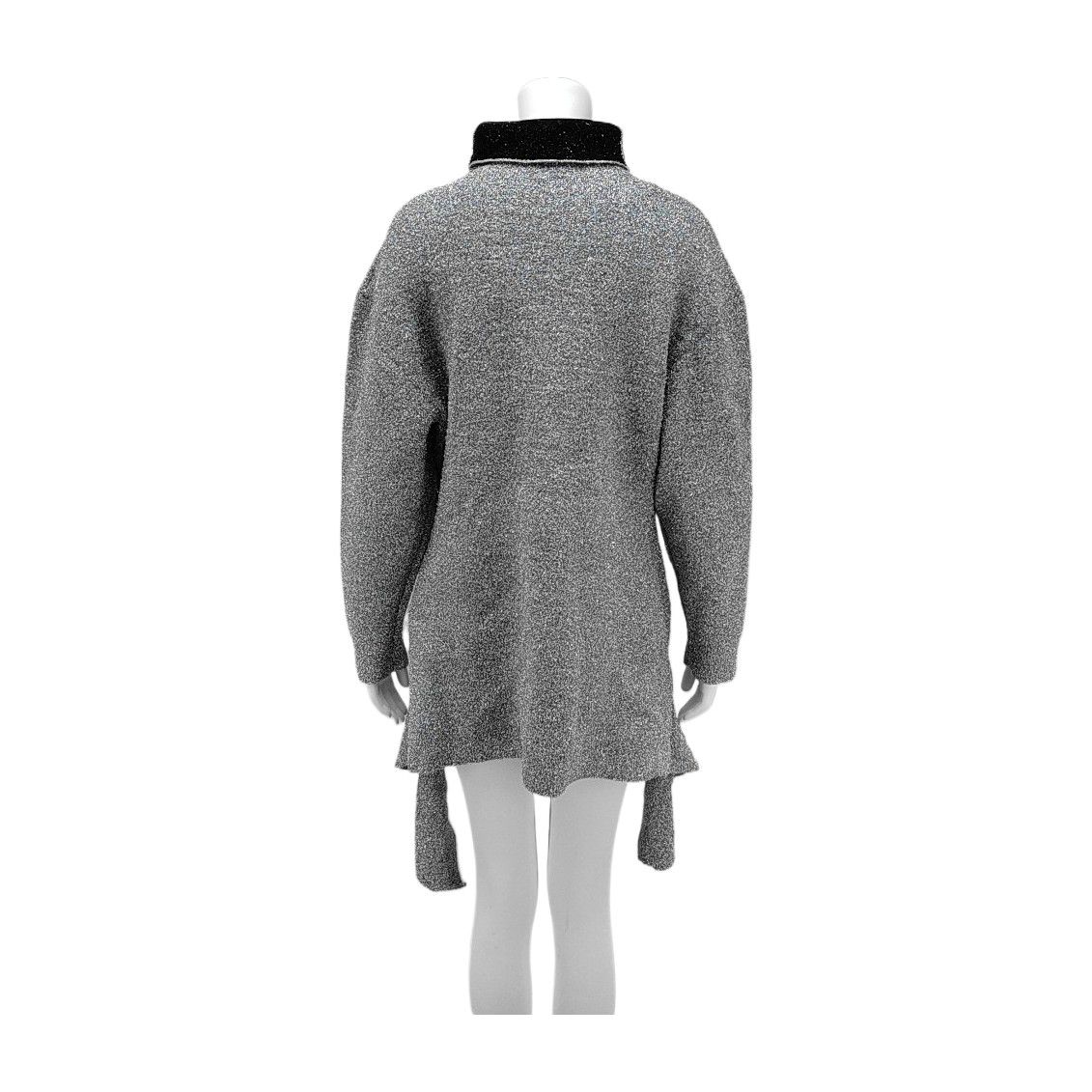Balenciaga Balenciaga Silver Metallic Sweater Size 34 Size XS / US 0-2 / IT 36-38 - 2 Thumbnail