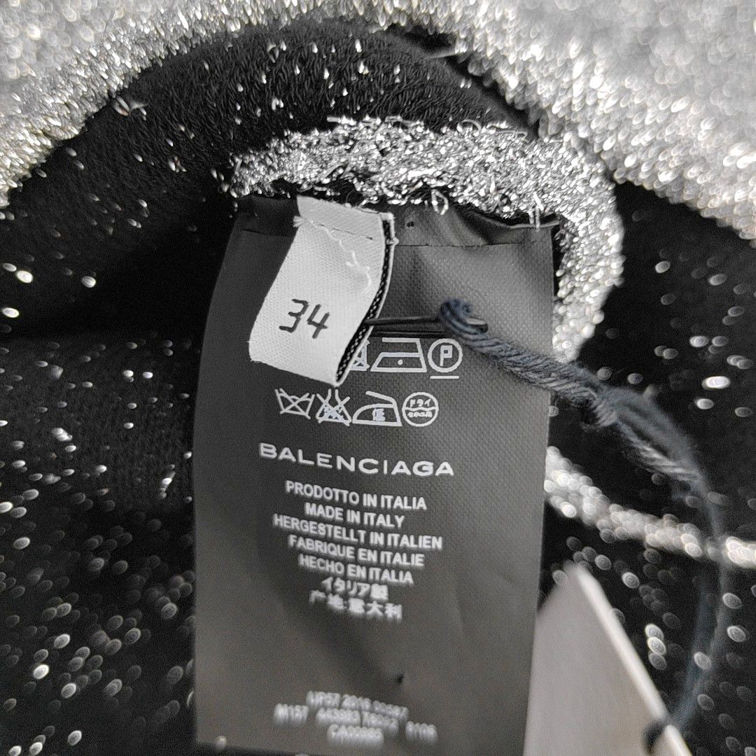 Balenciaga Balenciaga Silver Metallic Sweater Size 34 Size XS / US 0-2 / IT 36-38 - 6 Thumbnail