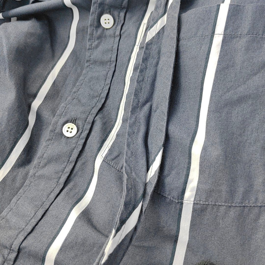 Balenciaga Balenciaga Striped Cotton Button Up Shirt Size 34 Size XXS / US 00 / IT 34 - 8 Thumbnail