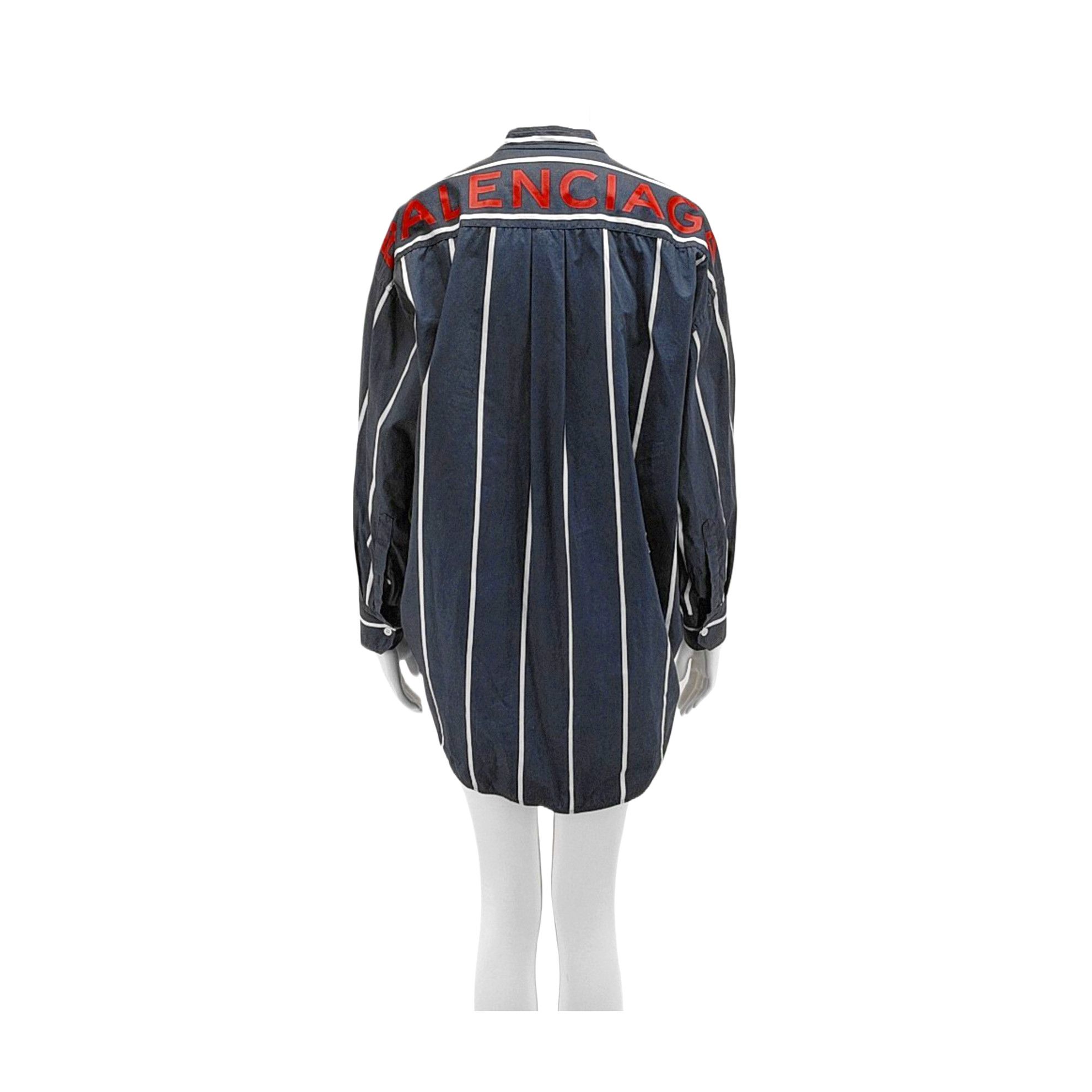 Balenciaga Balenciaga Striped Cotton Button Up Shirt Size 34 Size XXS / US 00 / IT 34 - 2 Thumbnail