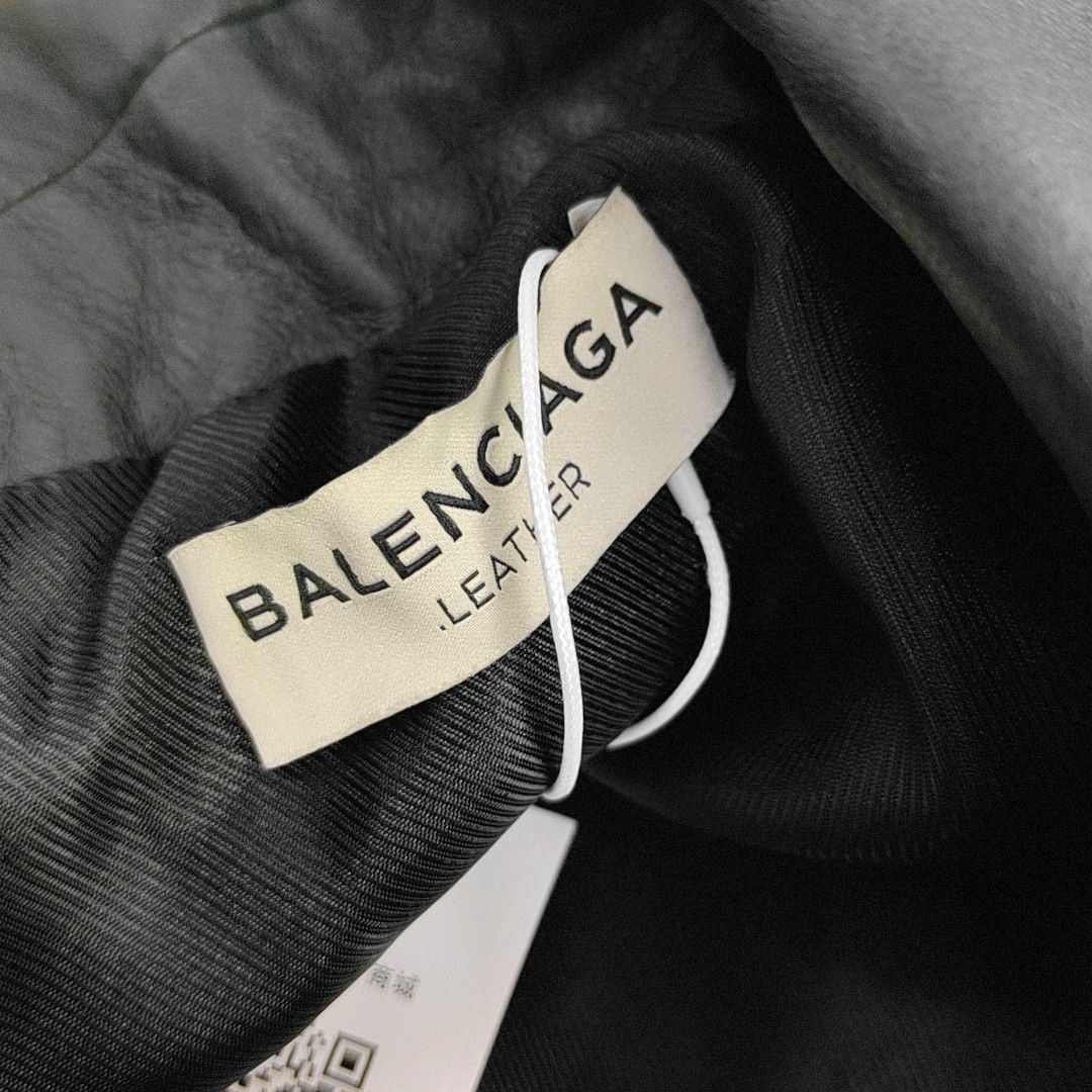 Balenciaga Balenciaga Green Lambskin Biker Jacket Size 34 Size XS / US 0-2 / IT 36-38 - 5 Thumbnail