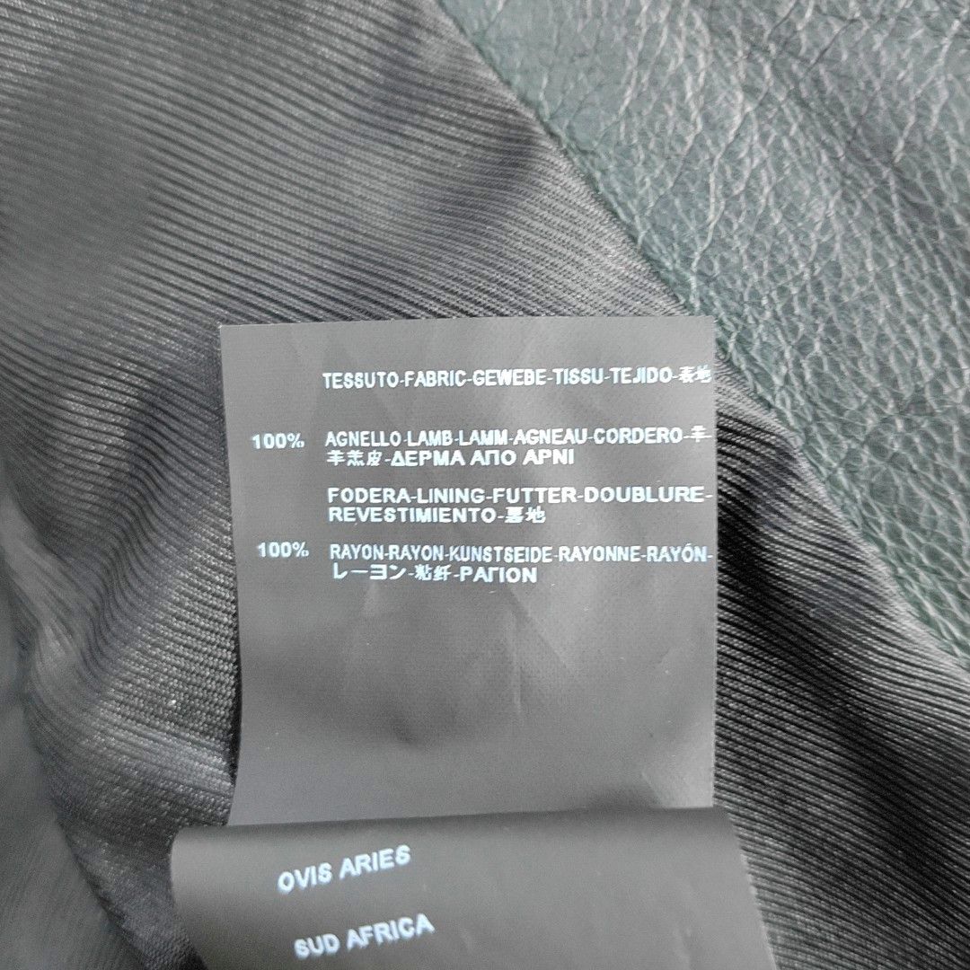 Balenciaga Balenciaga Green Lambskin Biker Jacket Size 34 Size XS / US 0-2 / IT 36-38 - 3 Thumbnail